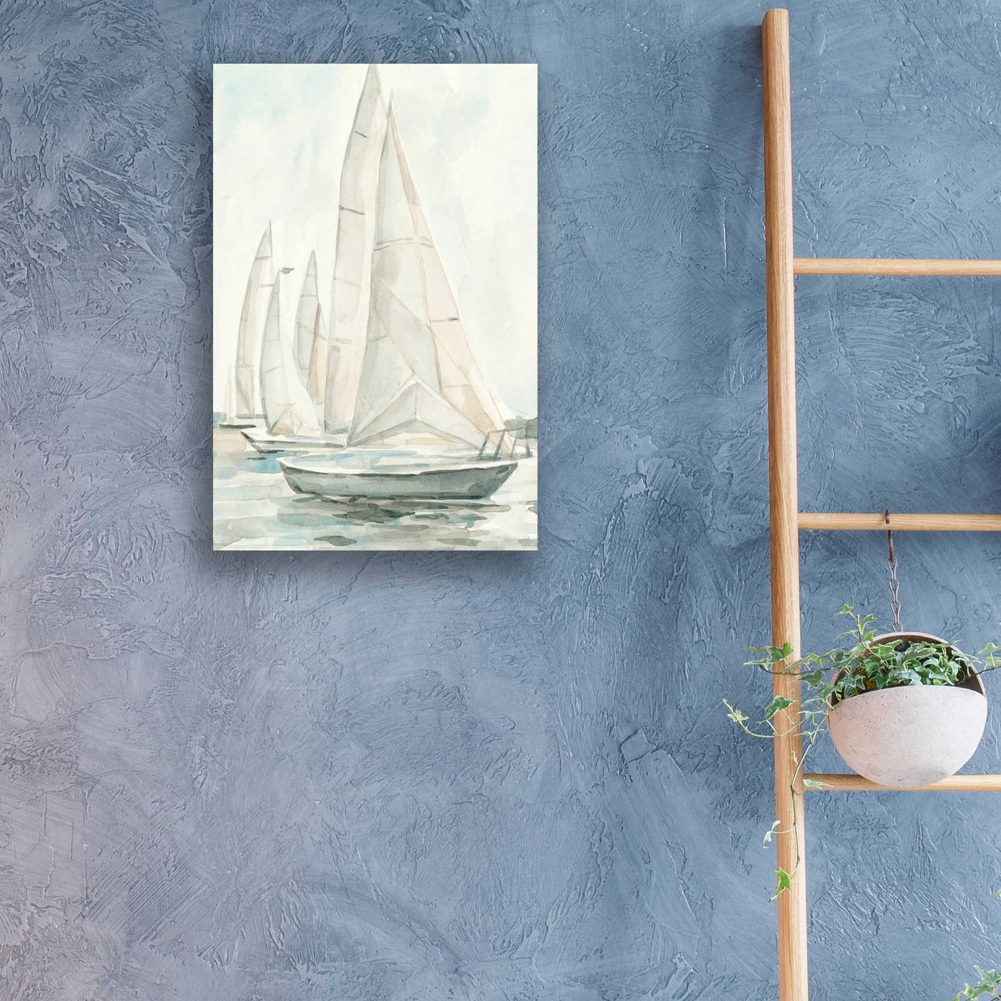 Epic Art 'Soft Sail II' by Emma Scarvey, Acrylic Glass Wall Art,16x24
