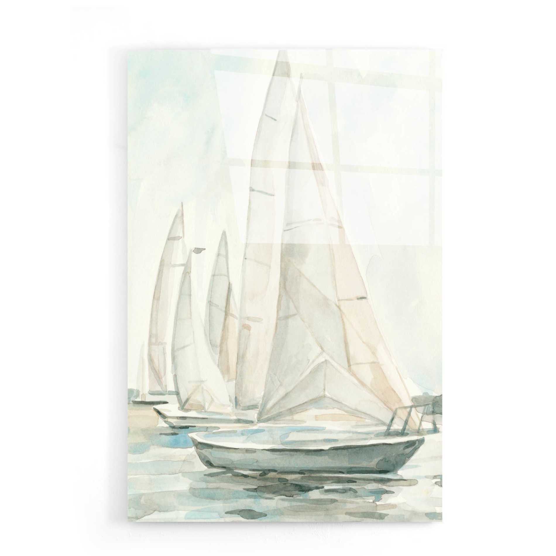Epic Art 'Soft Sail II' by Emma Scarvey, Acrylic Glass Wall Art,16x24