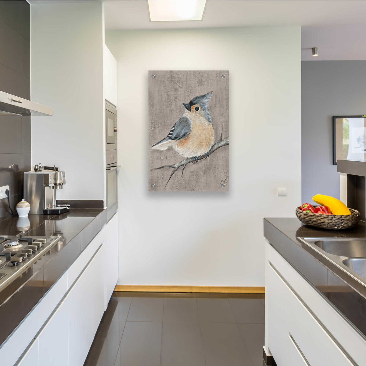 Epic Art 'Winter Bird I' by Jade Reynolds, Acrylic Glass Wall Art,24x36