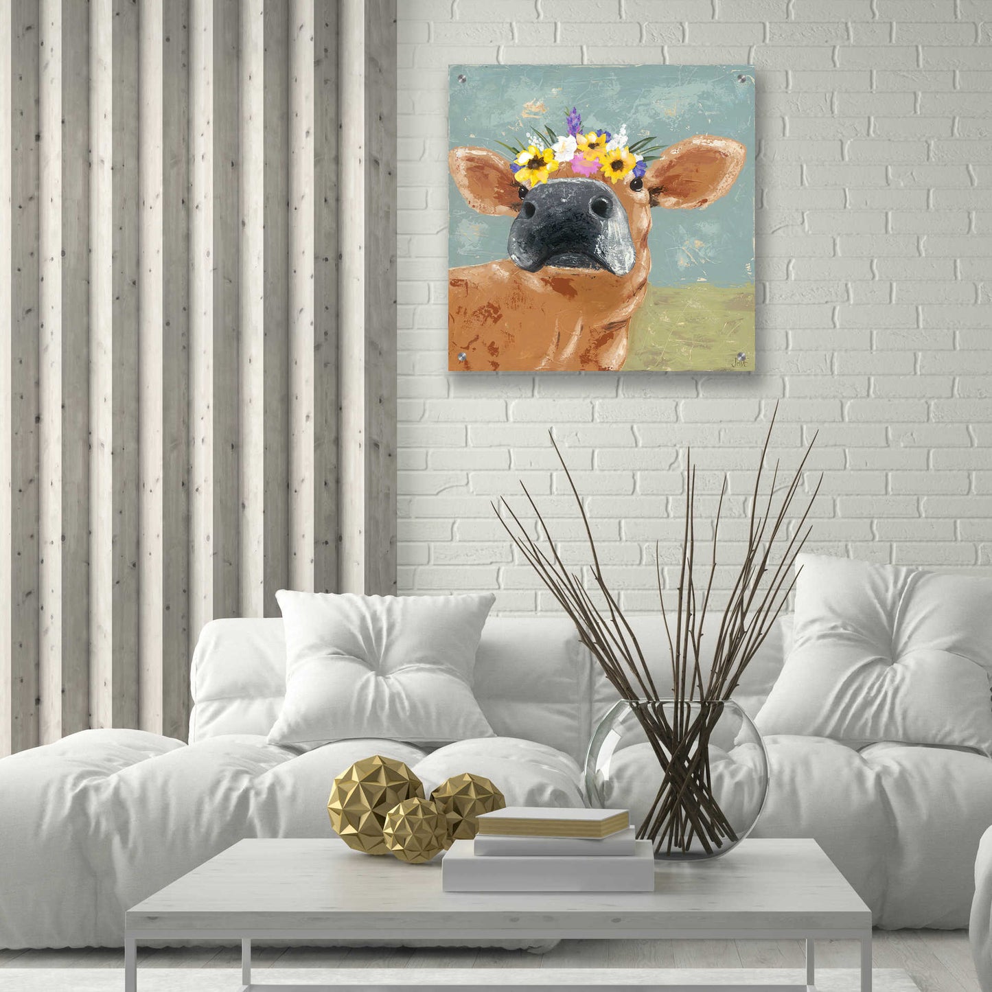 Epic Art 'Farm Fun II' by Jade Reynolds, Acrylic Glass Wall Art,24x24