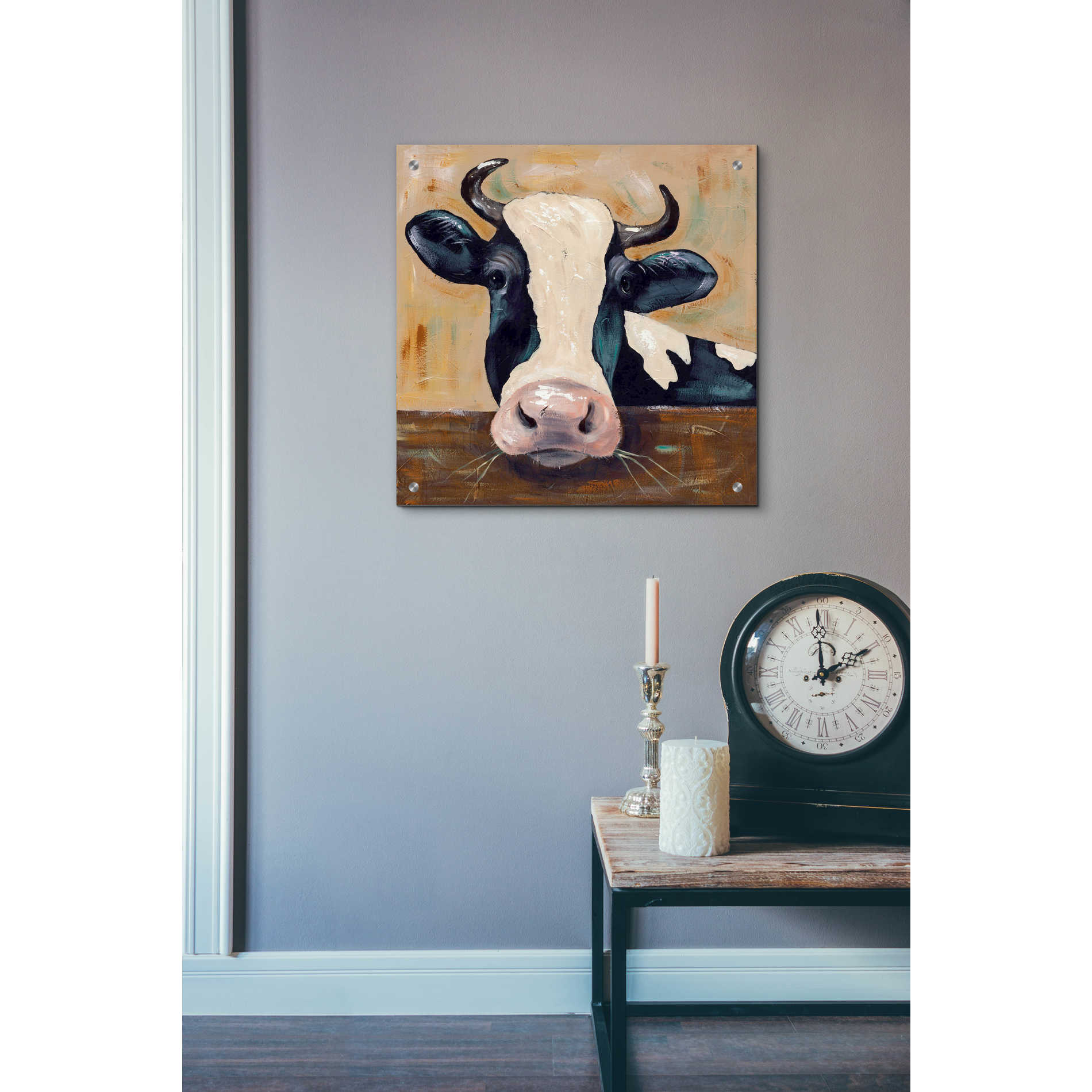 Epic Art 'Farm Life-Gunther' by Jade Reynolds, Acrylic Glass Wall Art,24x24