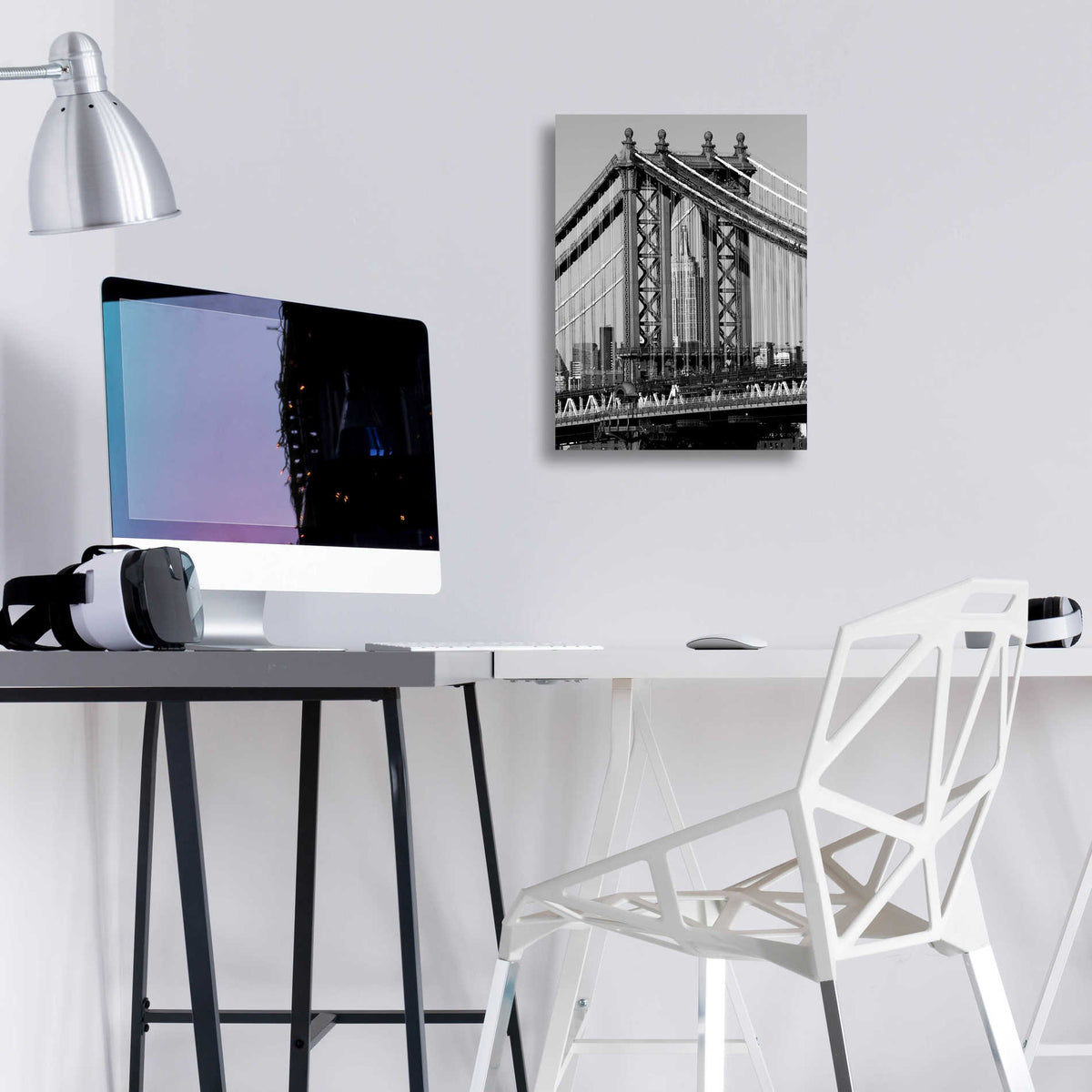 Epic Art 'Bridges of NYC I' by Jeff Pica, Acrylic Glass Wall Art,12x16