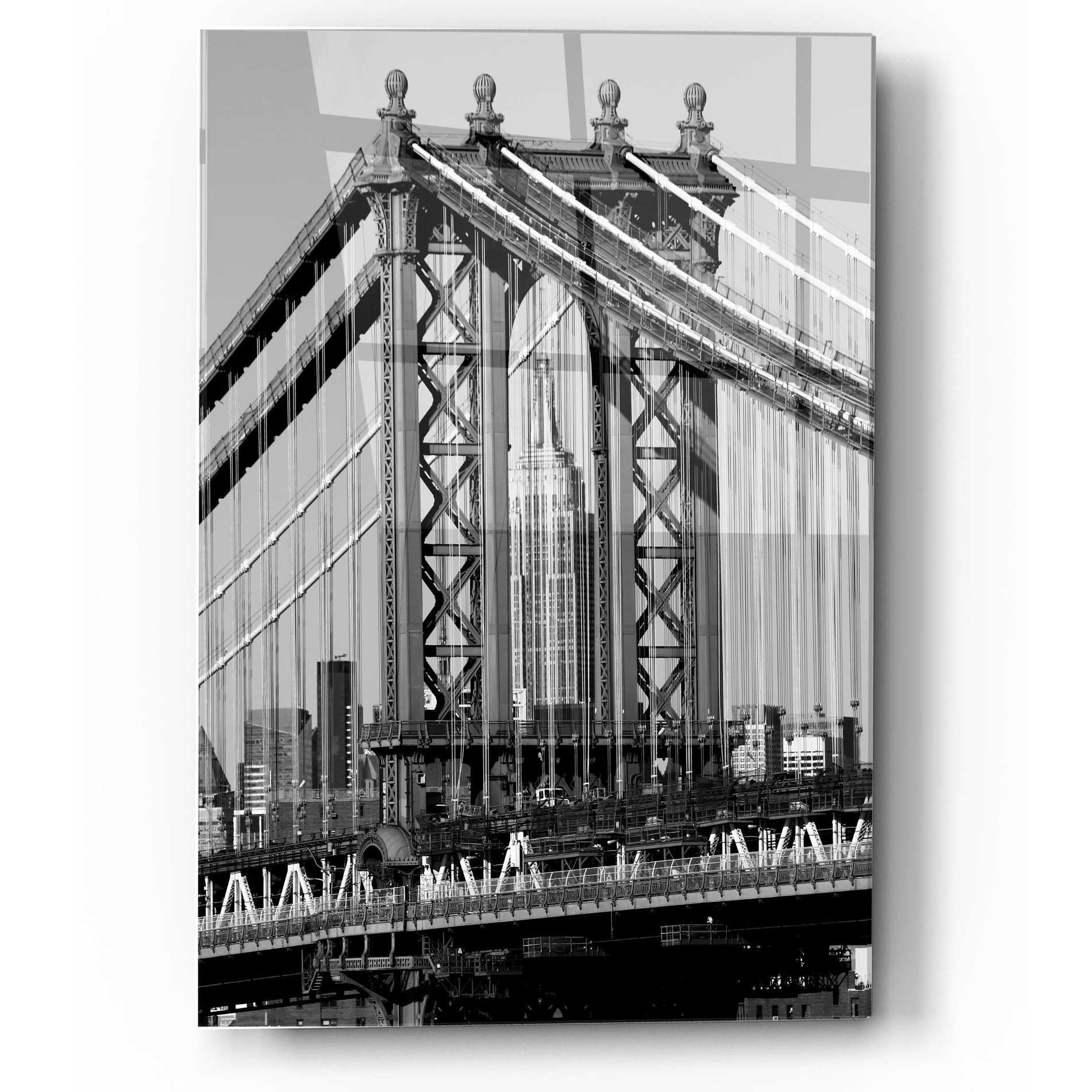 Epic Art 'Bridges of NYC I' by Jeff Pica, Acrylic Glass Wall Art,12x16