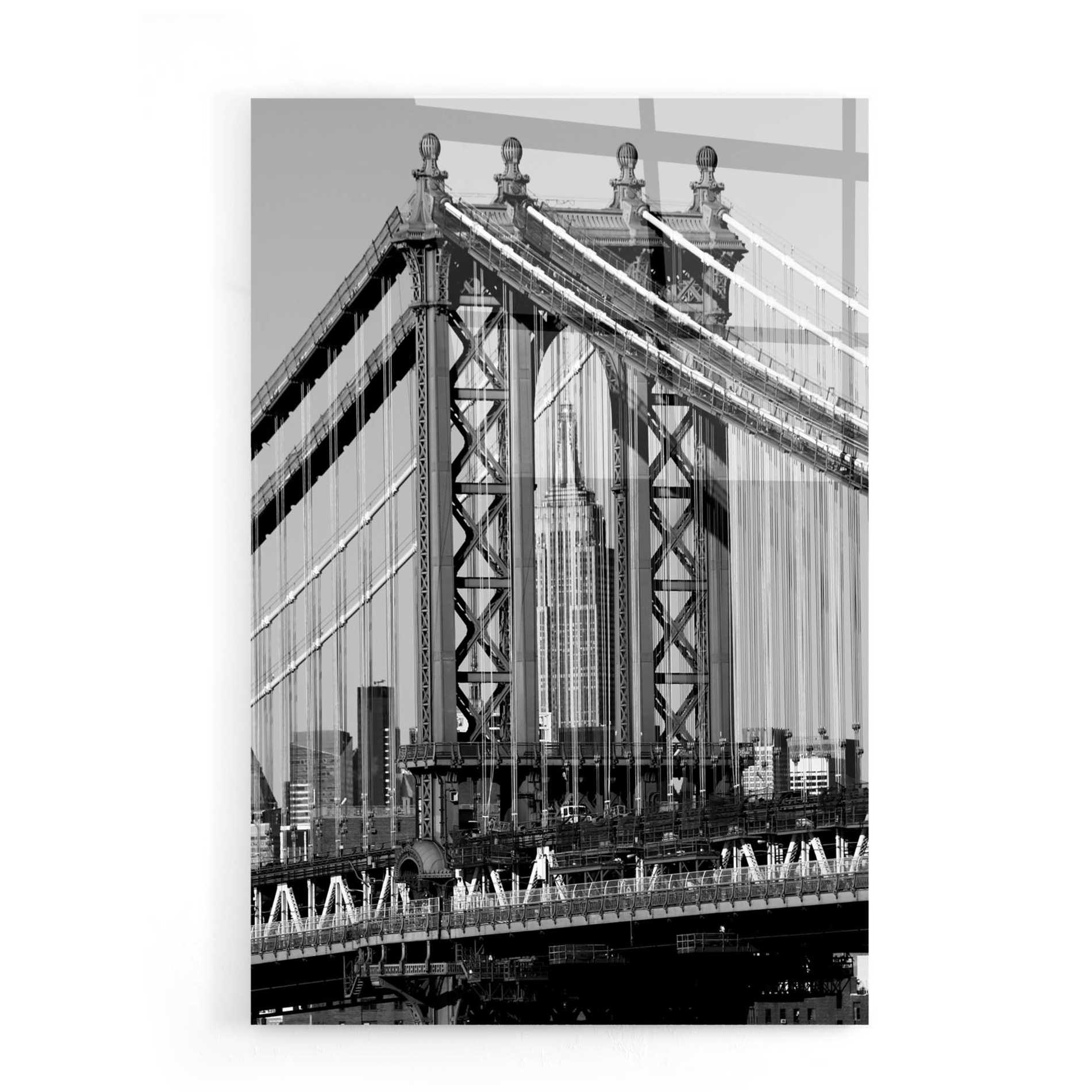 Epic Art 'Bridges of NYC I' by Jeff Pica, Acrylic Glass Wall Art,16x24