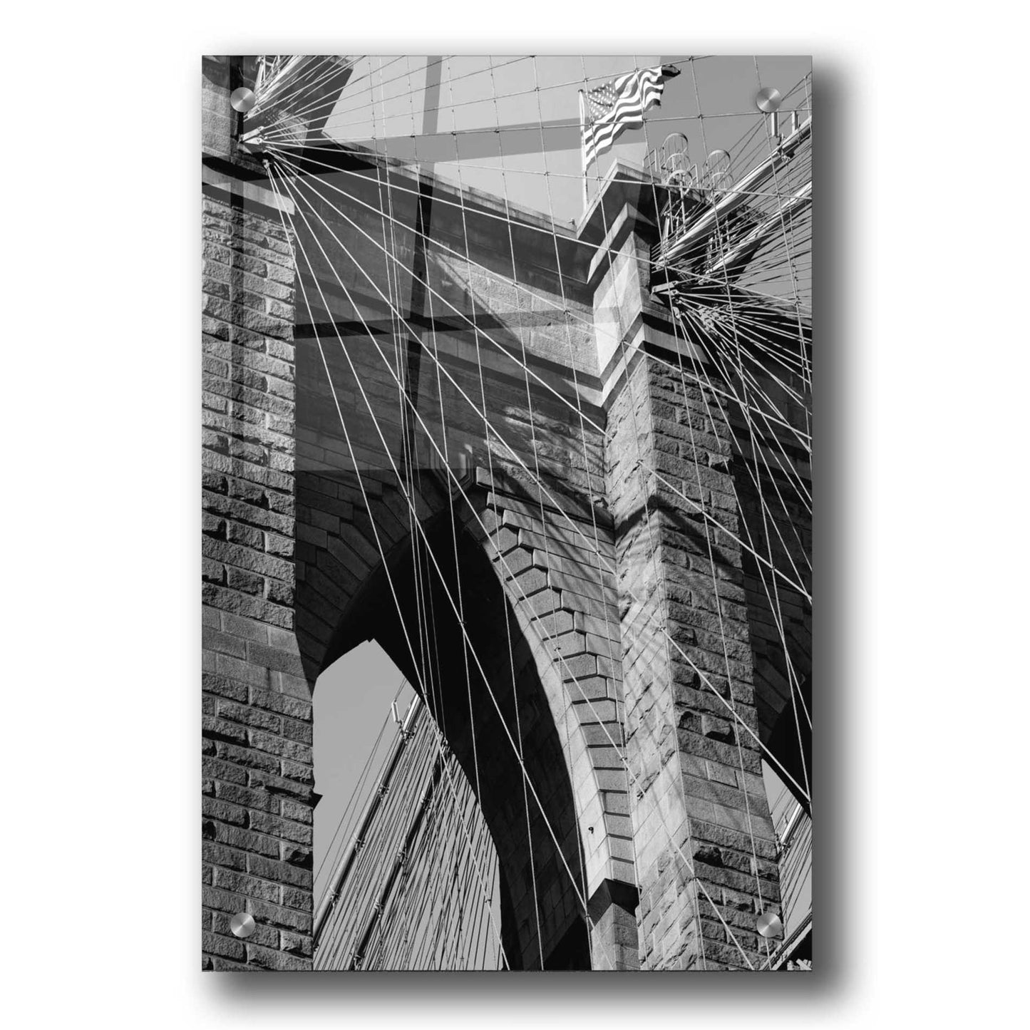 Epic Art 'Bridges of NYC III' by Jeff Pica, Acrylic Glass Wall Art,24x36