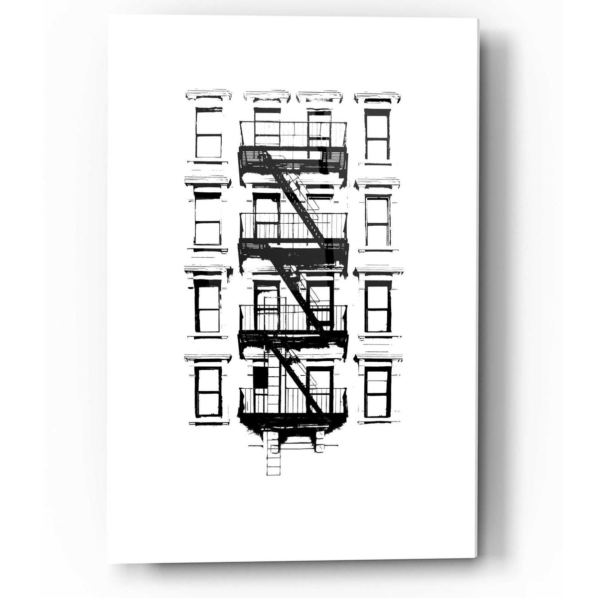 Epic Art 'NYC in Pure BandW XII' by Jeff Pica, Acrylic Glass Wall Art