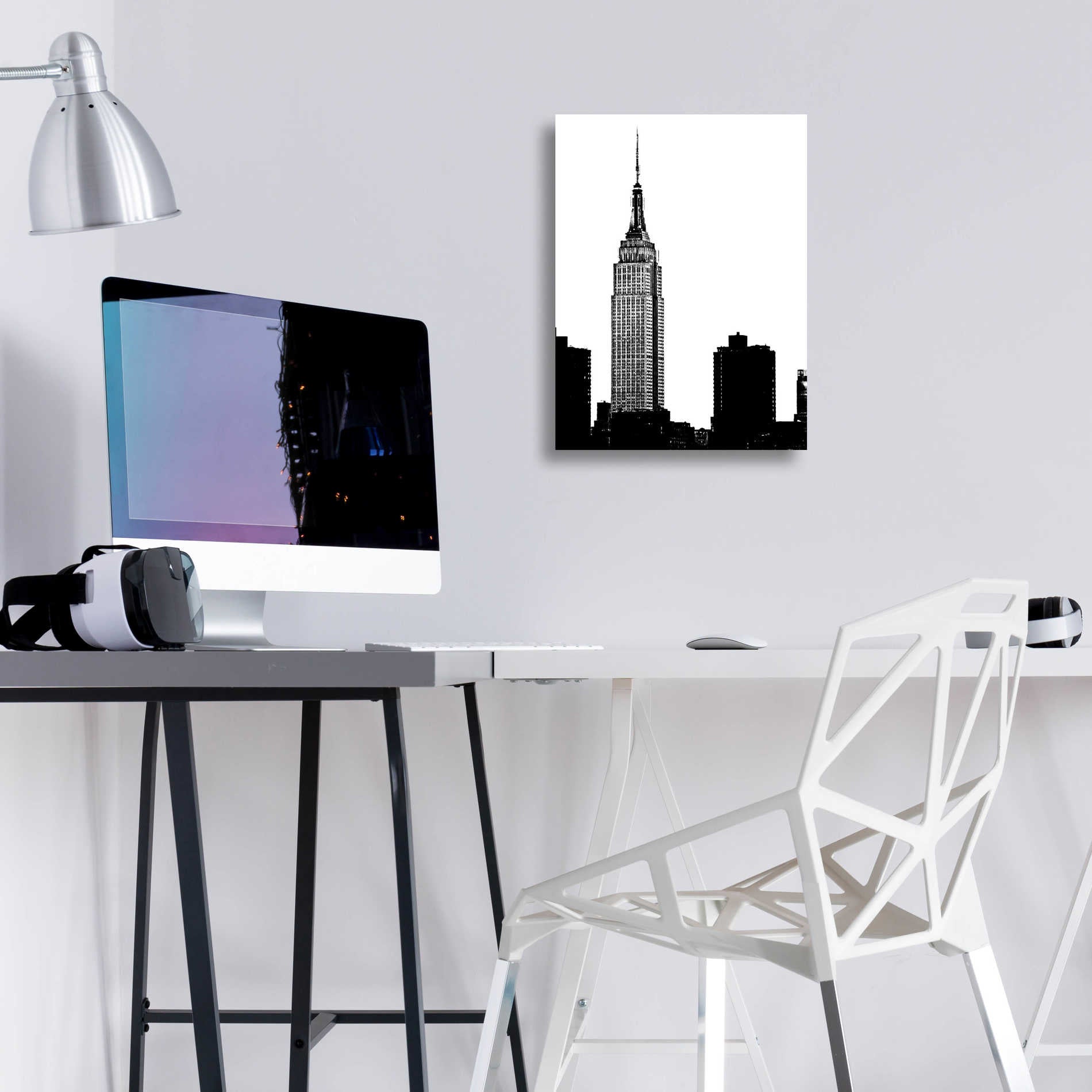 Epic Art 'NYC Skyline I' by Jeff Pica, Acrylic Glass Wall Art,12x16