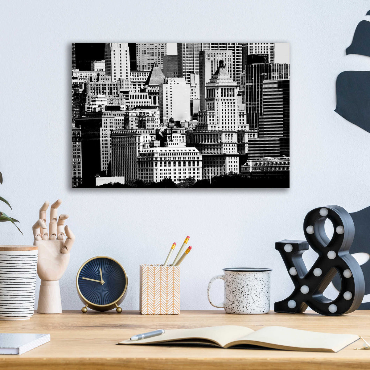 Epic Art 'NYC Skyline IX' by Jeff Pica, Acrylic Glass Wall Art,16x12