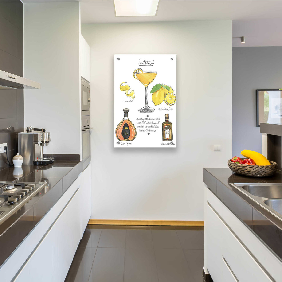 Epic Art 'Classic Cocktail-Sidecar' by Naomi McCavitt, Acrylic Glass Wall Art,24x36