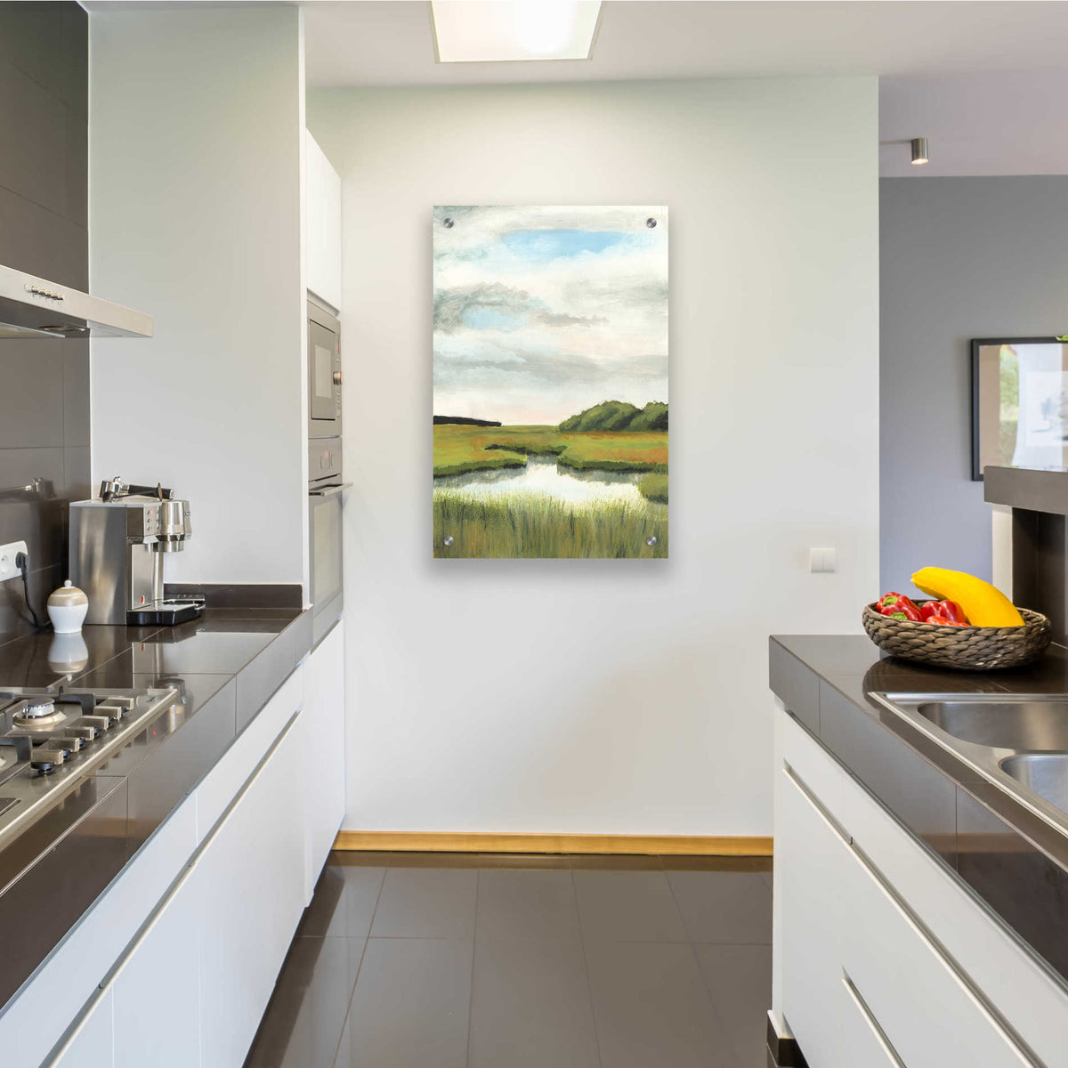 Epic Art 'Marsh Landscapes II' by Naomi McCavitt, Acrylic Glass Wall Art,24x36
