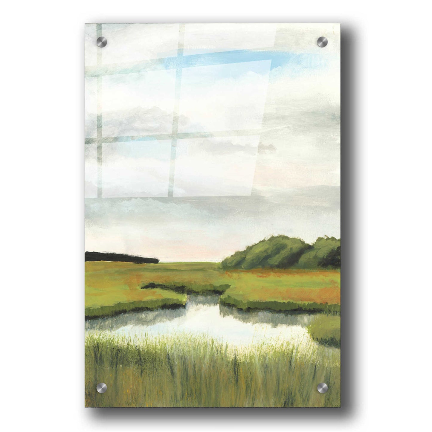 Epic Art 'Marsh Landscapes II' by Naomi McCavitt, Acrylic Glass Wall Art,24x36