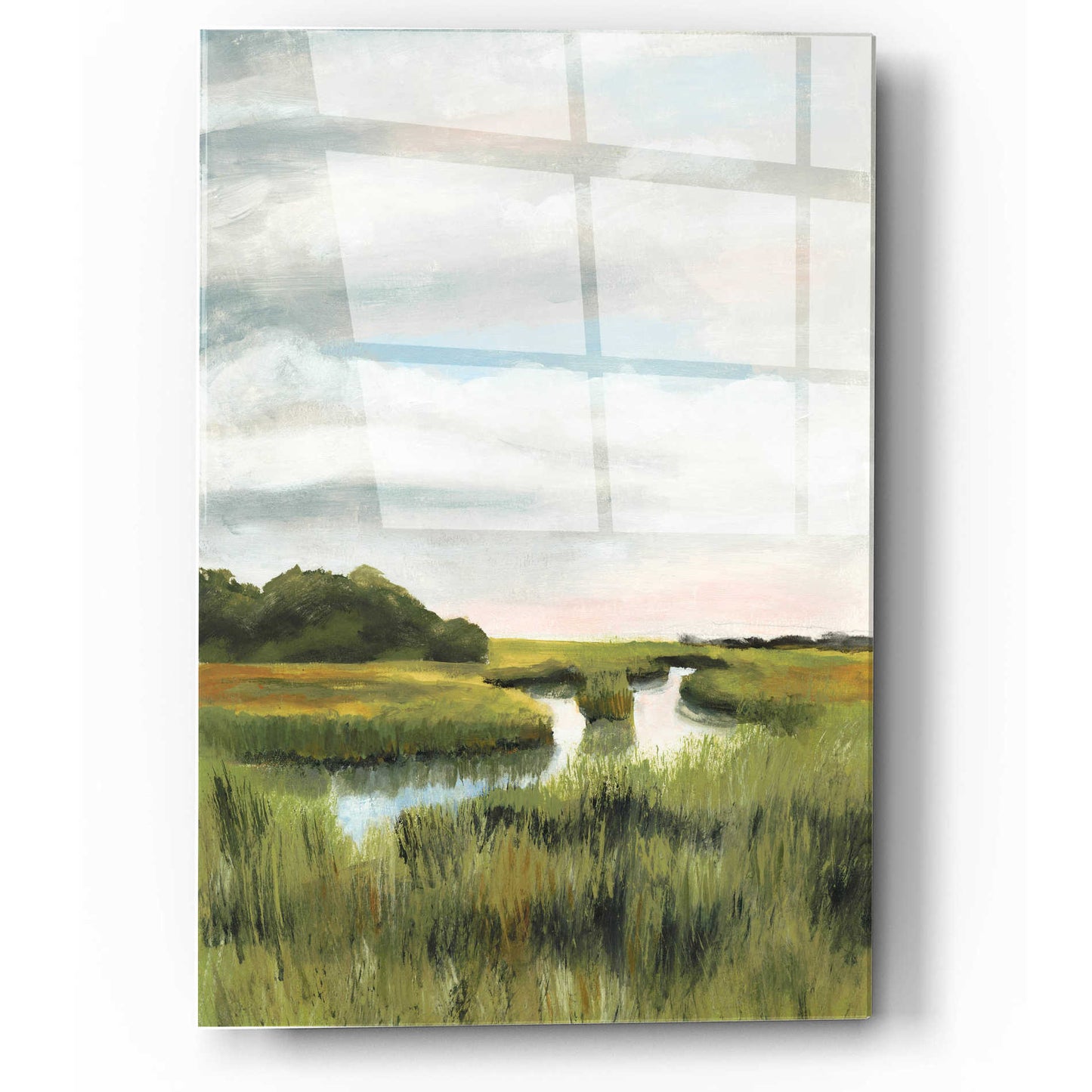 Epic Art 'Marsh Landscapes I' by Naomi McCavitt, Acrylic Glass Wall Art,12x16