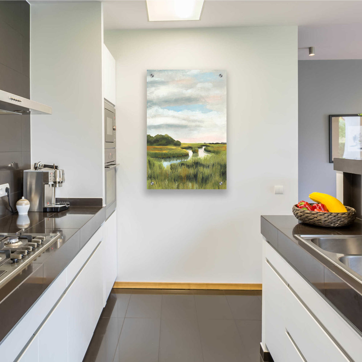 Epic Art 'Marsh Landscapes I' by Naomi McCavitt, Acrylic Glass Wall Art,24x36