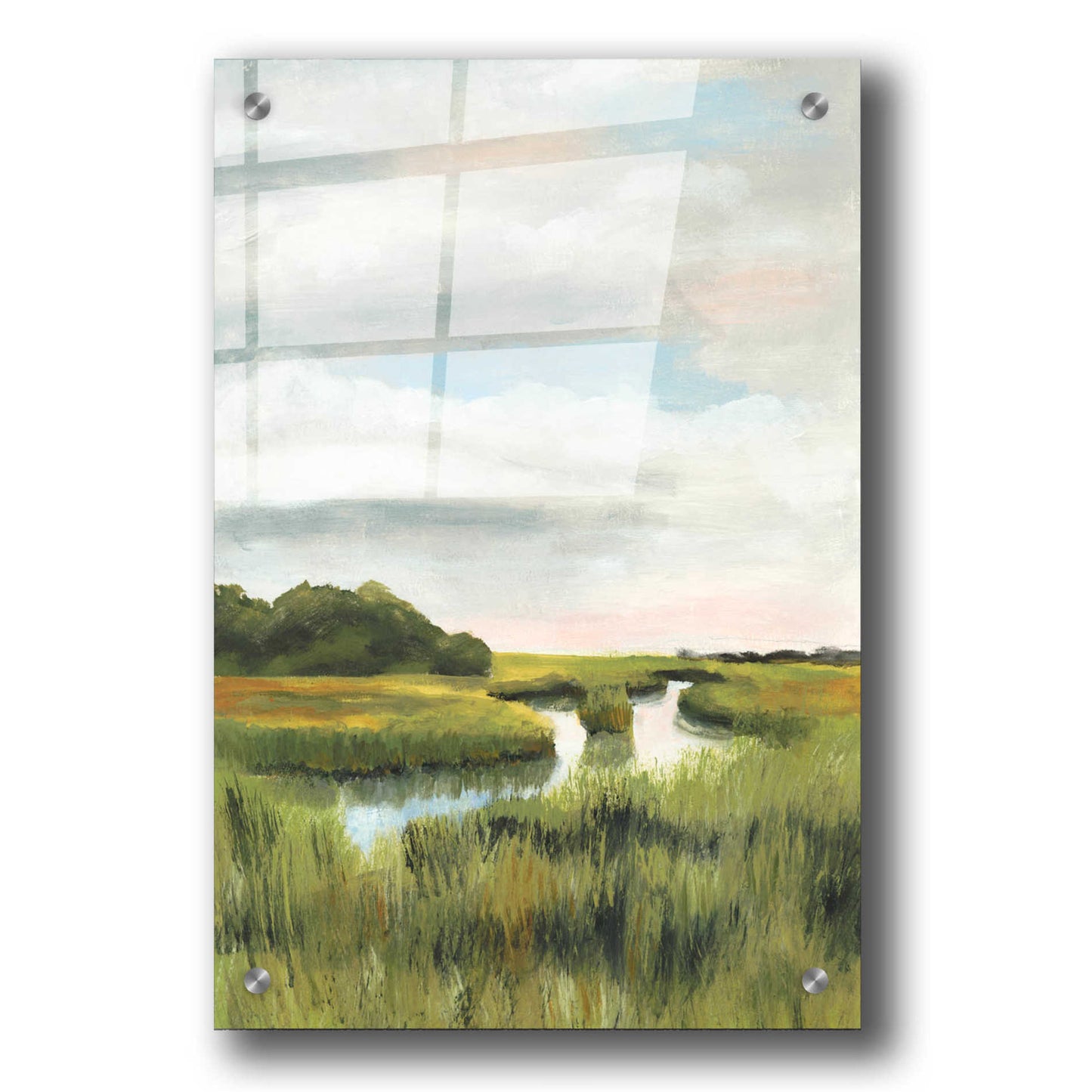 Epic Art 'Marsh Landscapes I' by Naomi McCavitt, Acrylic Glass Wall Art,24x36