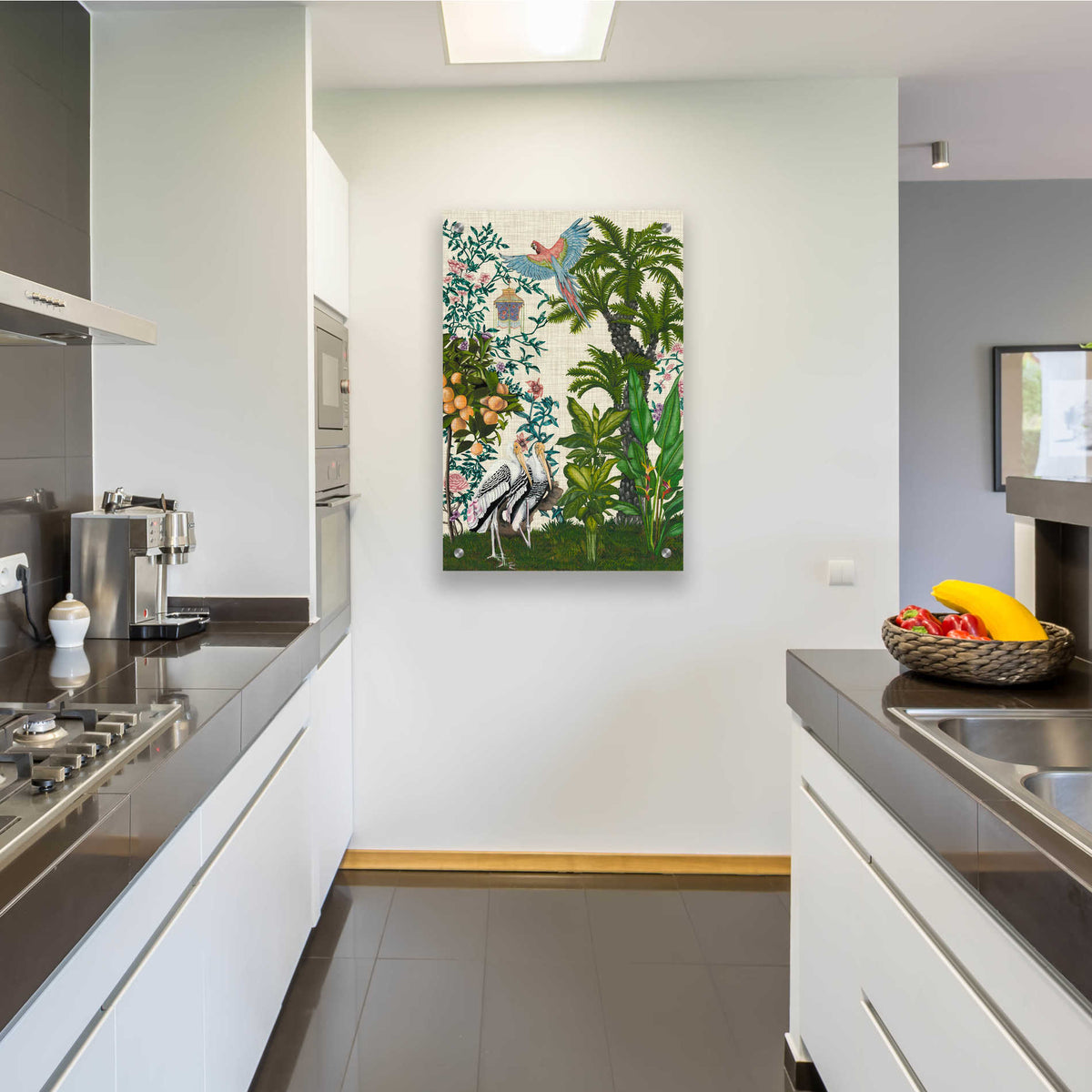 Epic Art 'Paradis Chinoiserie II' by Naomi McCavitt, Acrylic Glass Wall Art,24x36
