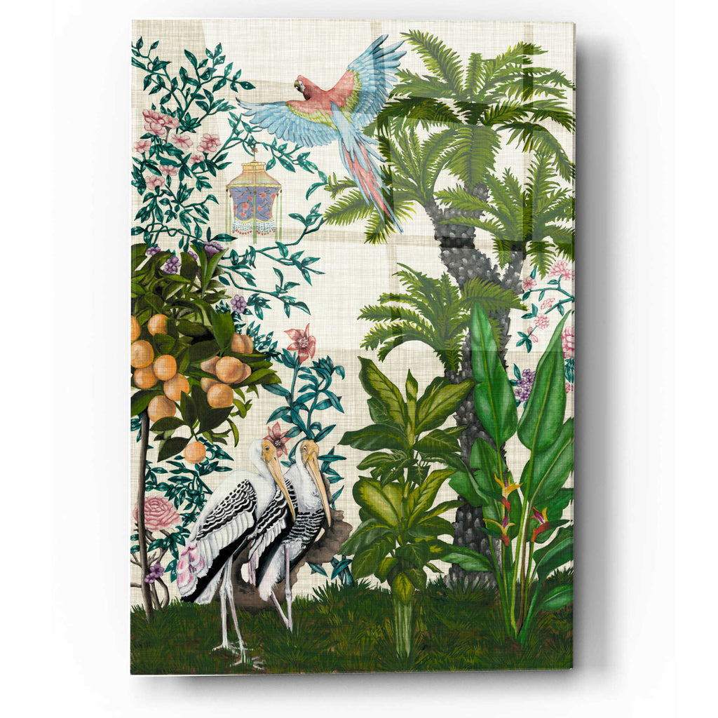 Epic Art 'Paradis Chinoiserie II' by Naomi McCavitt, Acrylic Glass Wall Art