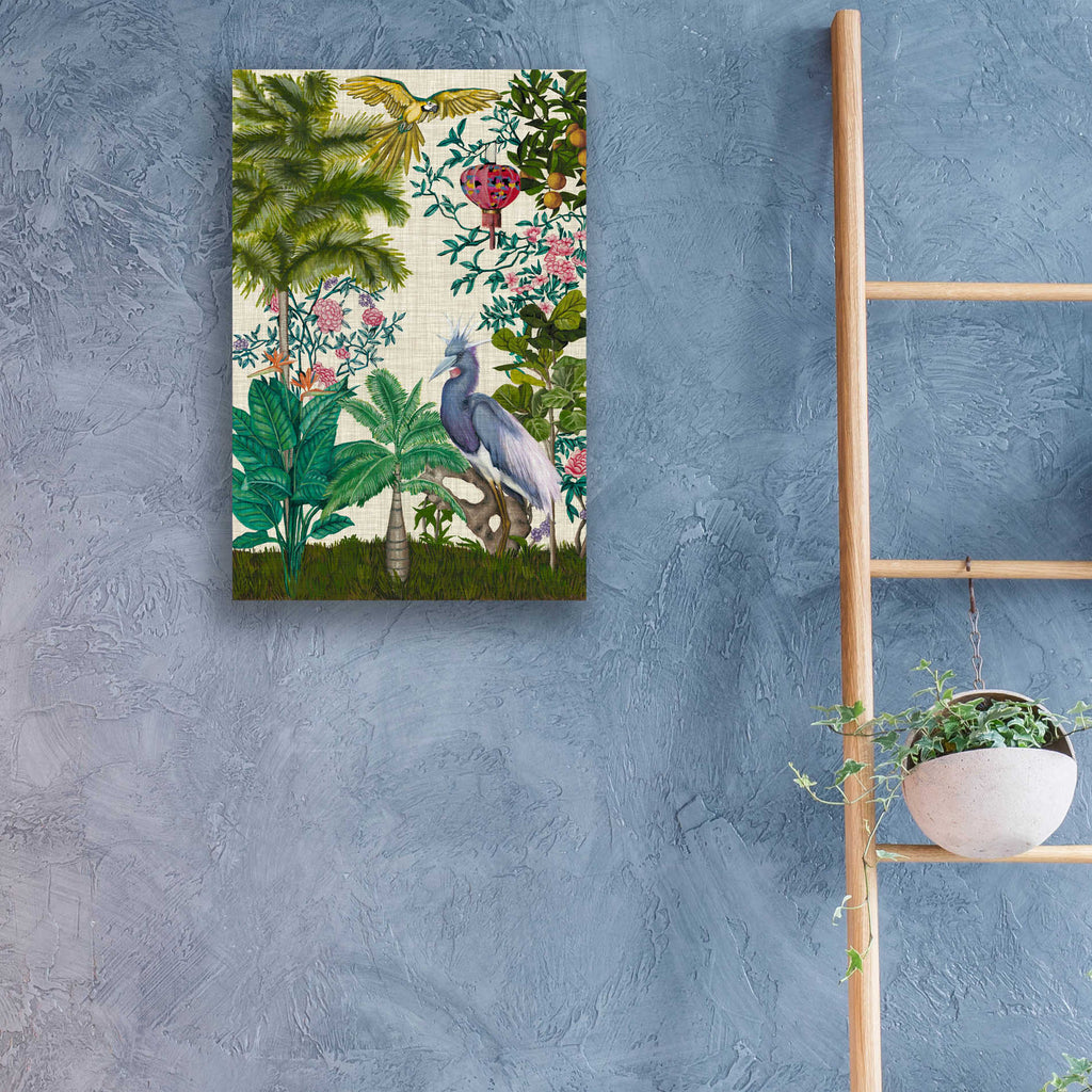 Epic Art 'Paradis Chinoiserie I' by Naomi McCavitt, Acrylic Glass Wall Art,16x24