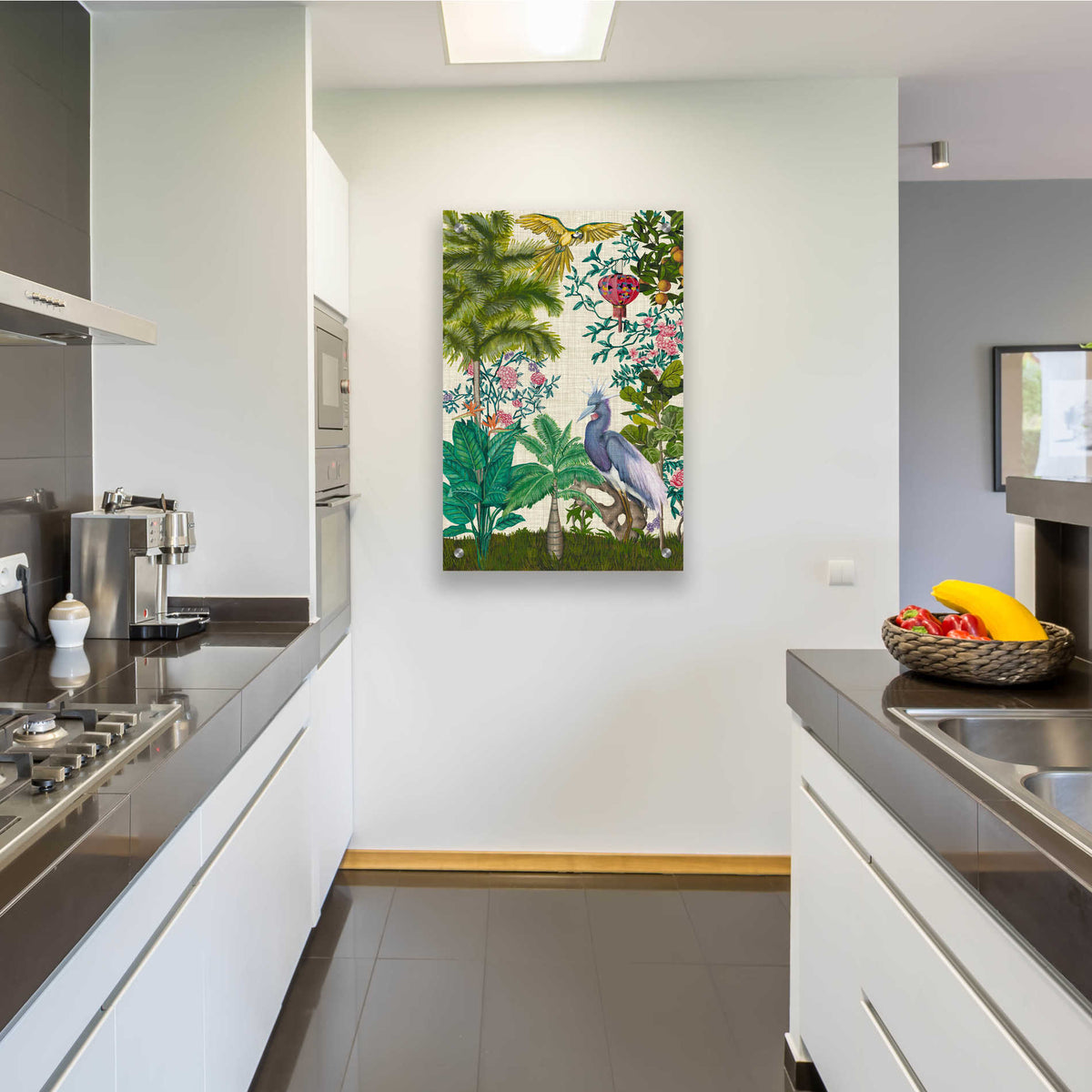 Epic Art 'Paradis Chinoiserie I' by Naomi McCavitt, Acrylic Glass Wall Art,24x36