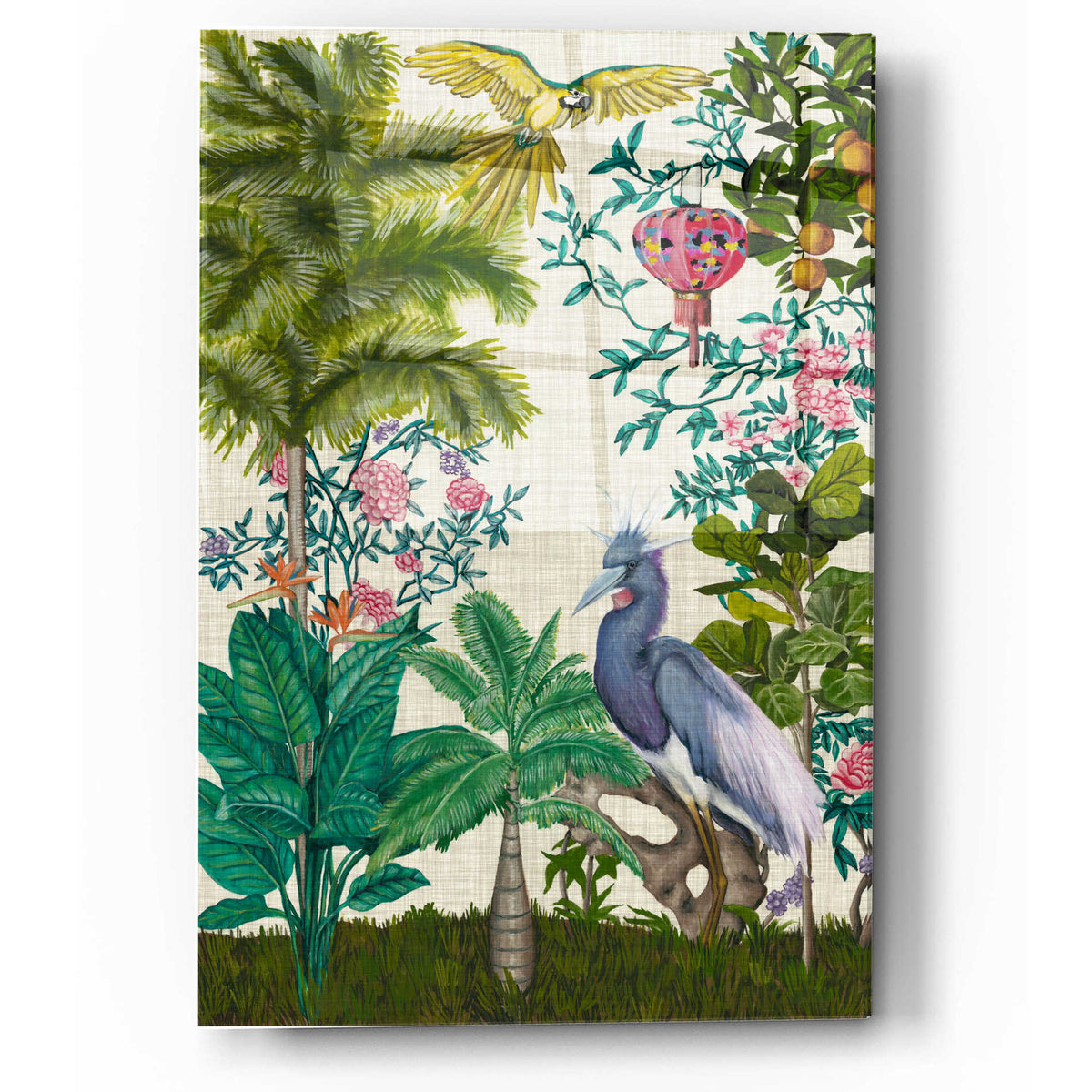 Epic Art 'Paradis Chinoiserie I' by Naomi McCavitt, Acrylic Glass Wall Art