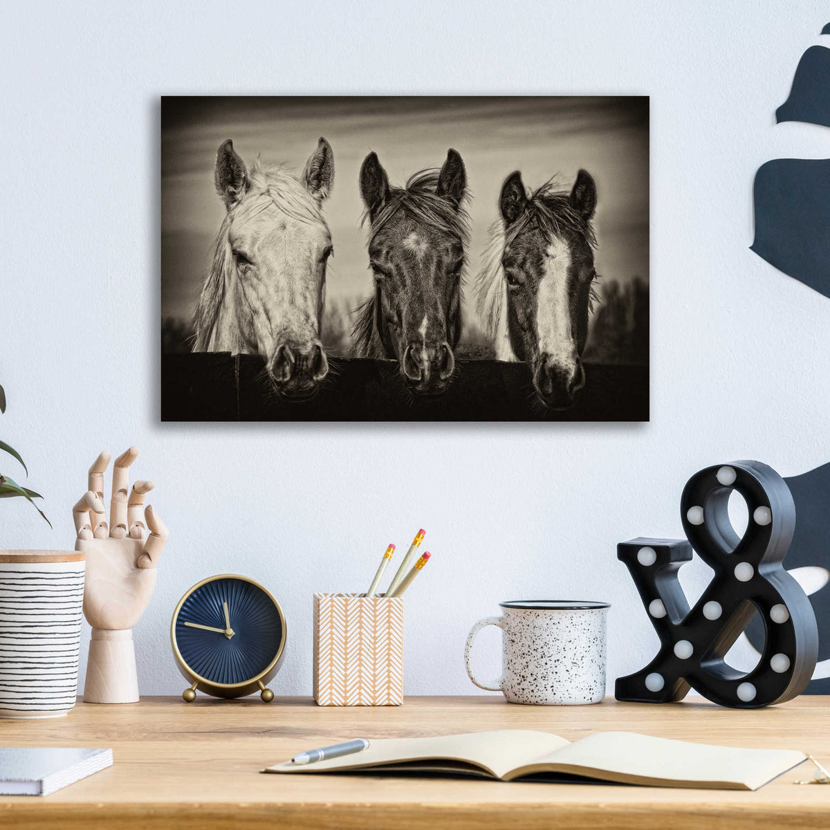 Epic Art 'Three Amigos I' by PH Burchett, Acrylic Glass Wall Art,16x12