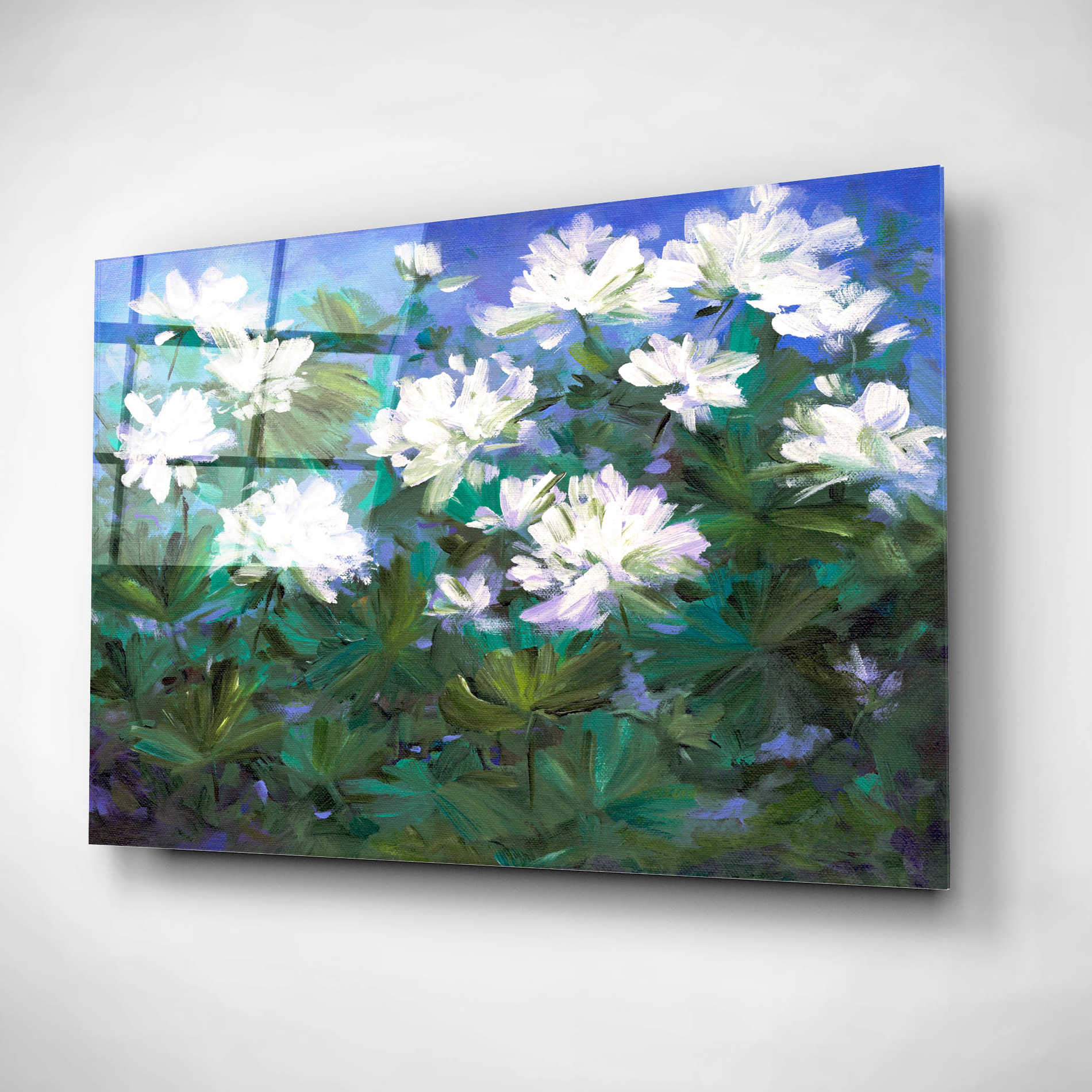 Epic Art 'Spring Flowers' by Sheila Finch, Acrylic Glass Wall Art,16x12