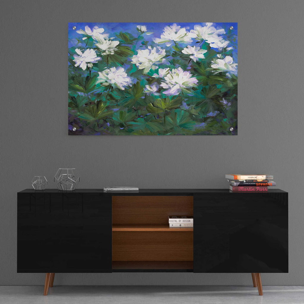 Epic Art 'Spring Flowers' by Sheila Finch, Acrylic Glass Wall Art,36x24