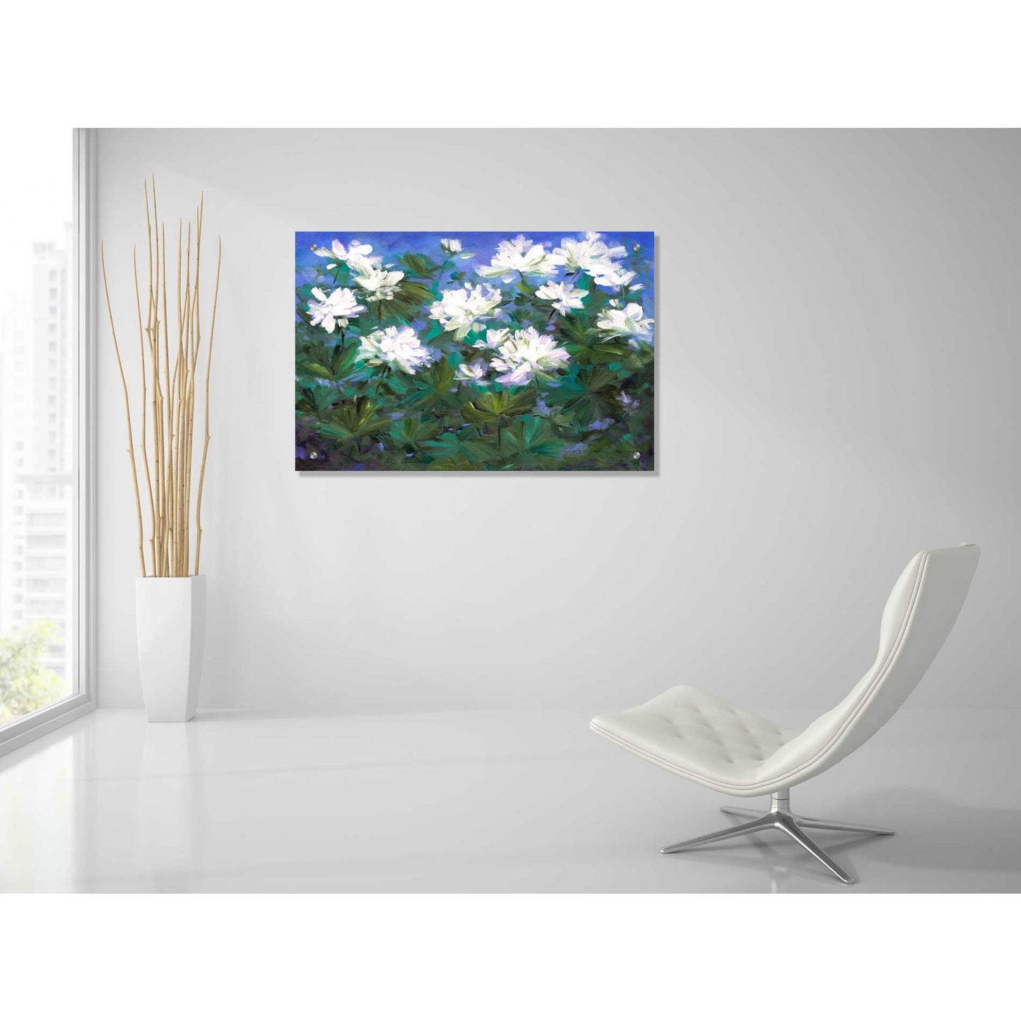 Epic Art 'Spring Flowers' by Sheila Finch, Acrylic Glass Wall Art,36x24