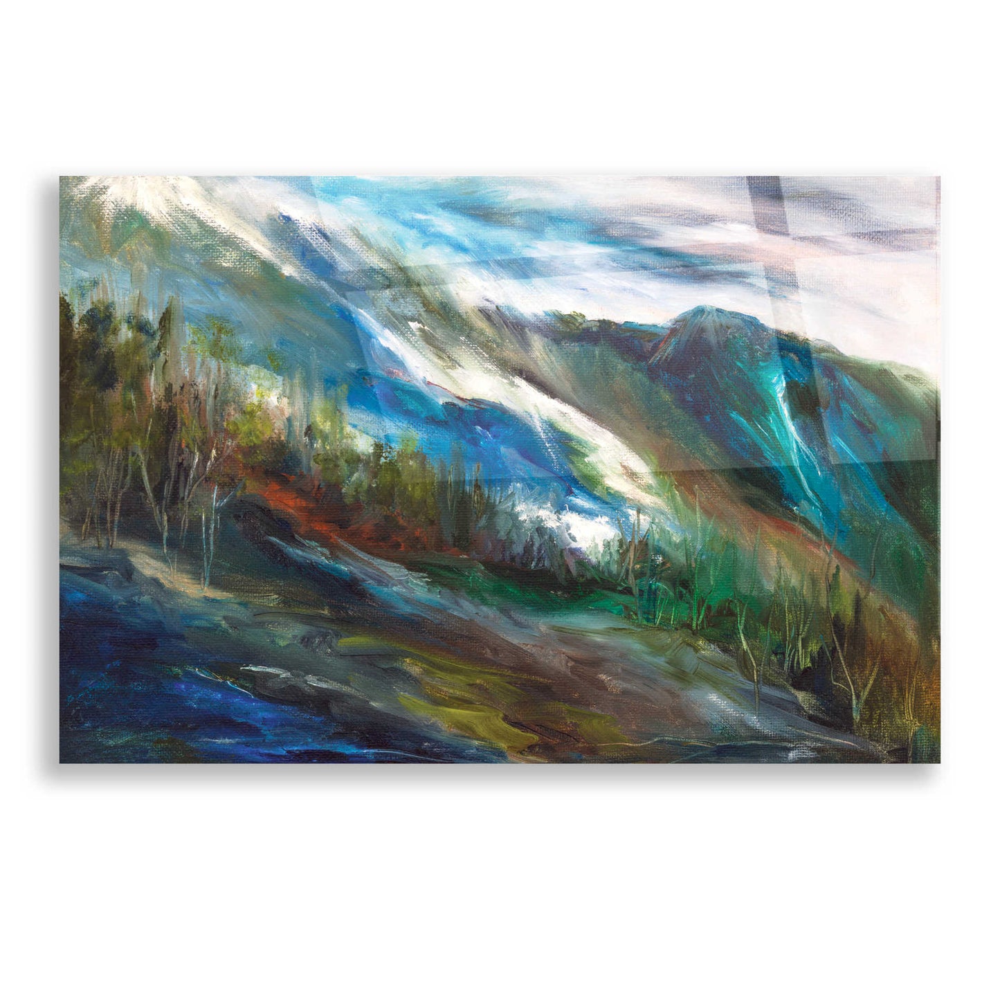 Epic Art 'Sierra Storm' by Sheila Finch, Acrylic Glass Wall Art,16x12