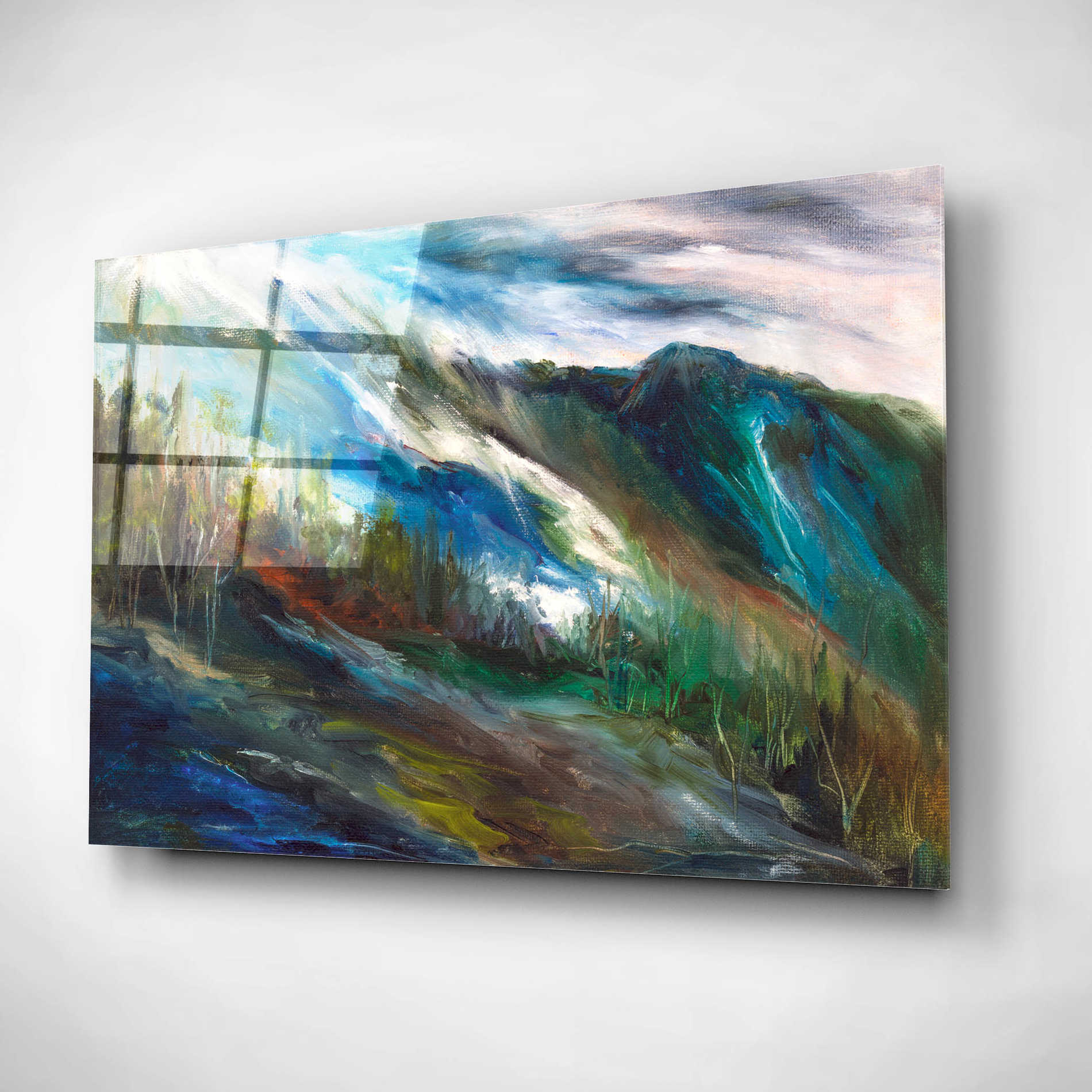 Epic Art 'Sierra Storm' by Sheila Finch, Acrylic Glass Wall Art,24x16