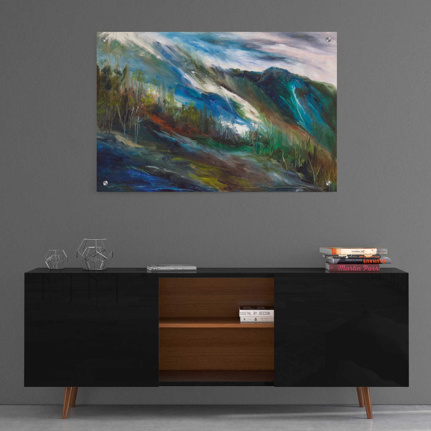 Epic Art 'Sierra Storm' by Sheila Finch, Acrylic Glass Wall Art,36x24