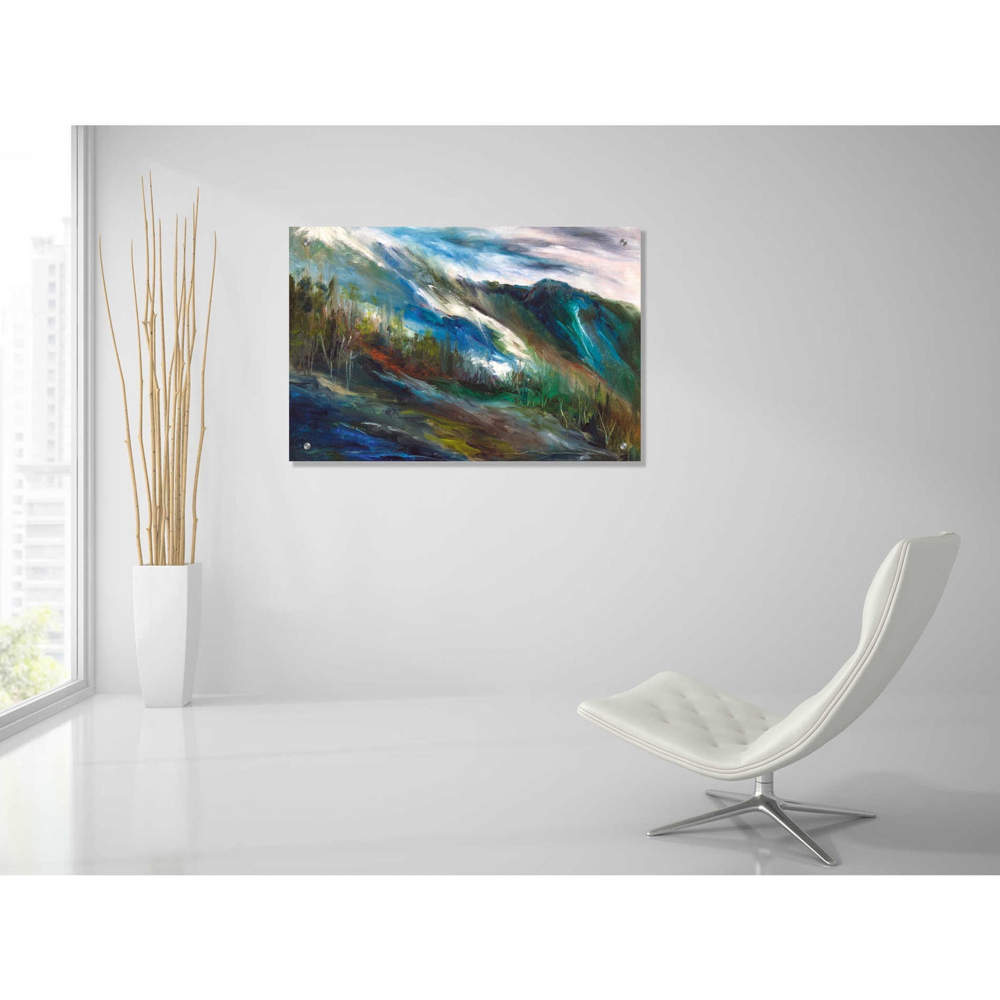 Epic Art 'Sierra Storm' by Sheila Finch, Acrylic Glass Wall Art,36x24