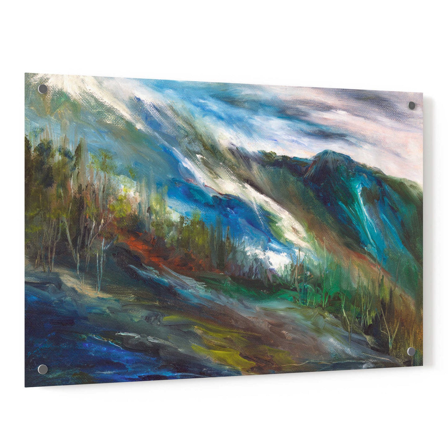 Epic Art 'Sierra Storm' by Sheila Finch, Acrylic Glass Wall Art,36x24