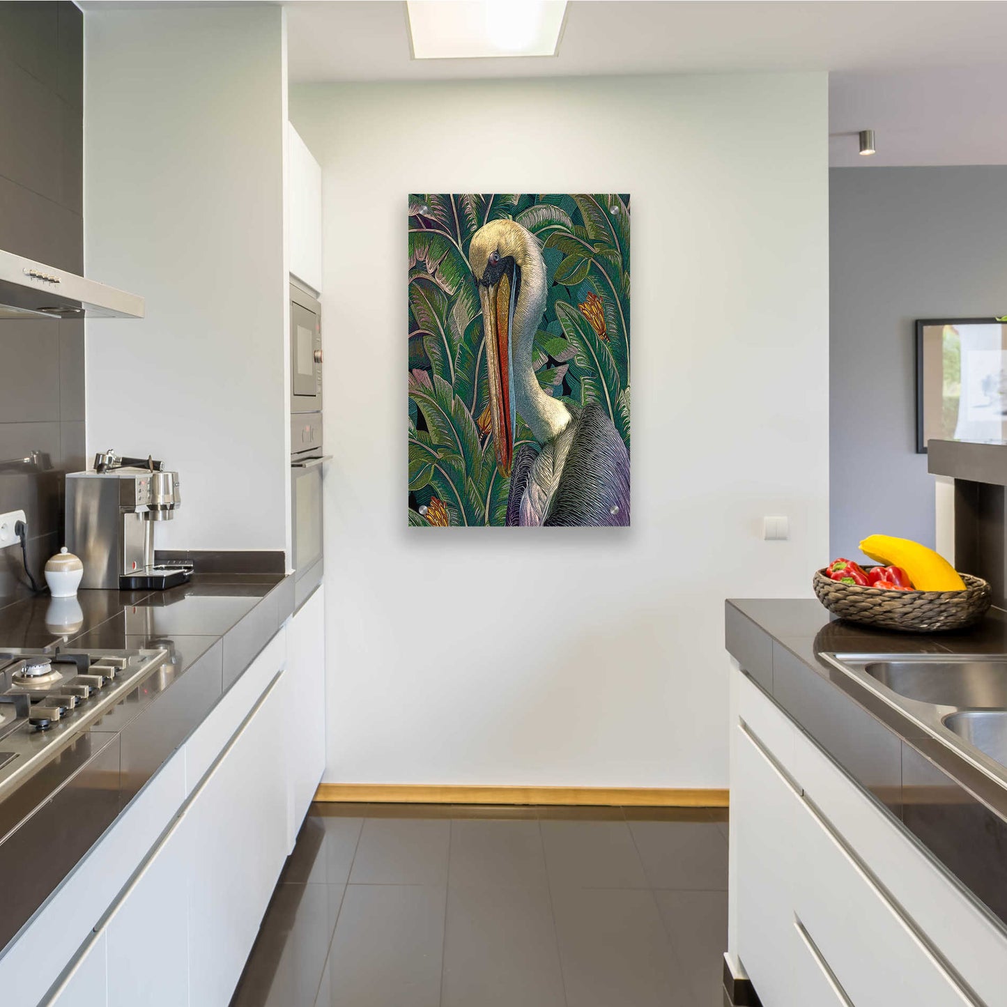 Epic Art 'Primal Pelicana' by Steve Hunziker, Acrylic Glass Wall Art,24x36