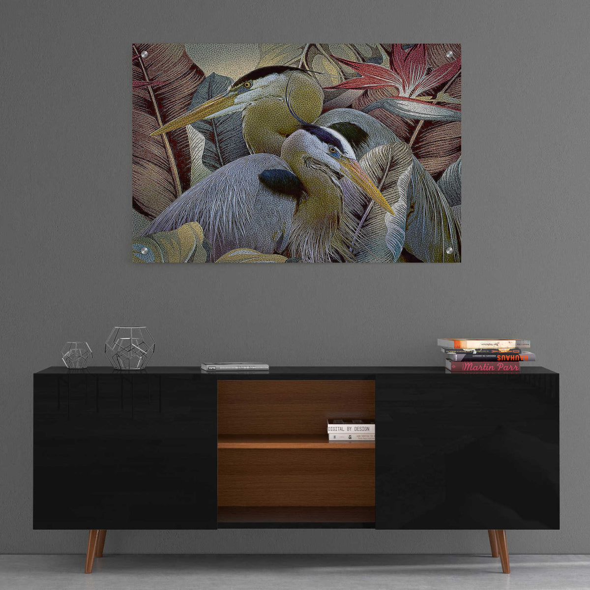 Epic Art 'Two to Tango' by Steve Hunziker, Acrylic Glass Wall Art,36x24