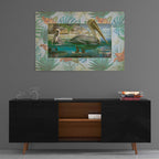 Epic Art 'Pelican Paradise V' by Steve Hunziker, Acrylic Glass Wall Art,36x24