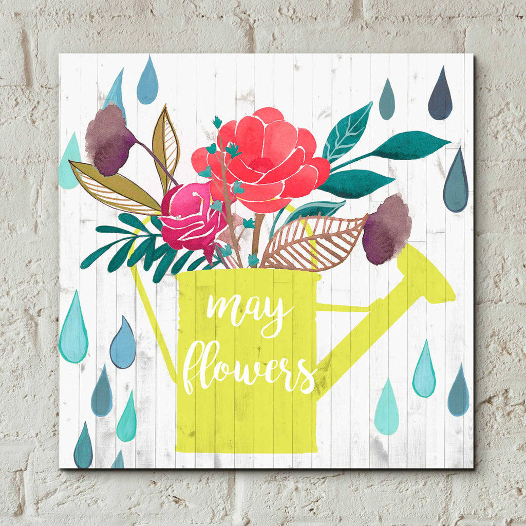 Epic Art 'April Showers and May Flowers II' by Studio W, Acrylic Glass Wall Art,12x12