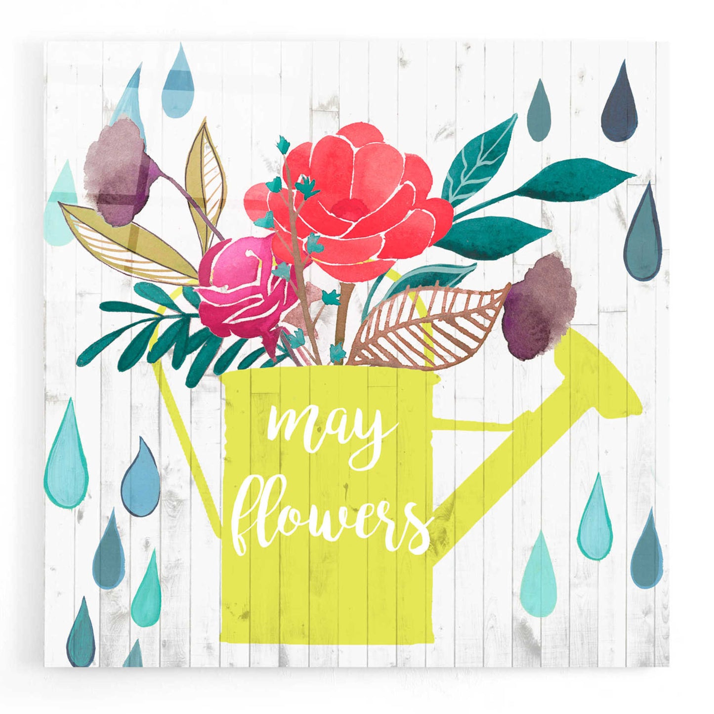 Epic Art 'April Showers and May Flowers II' by Studio W, Acrylic Glass Wall Art