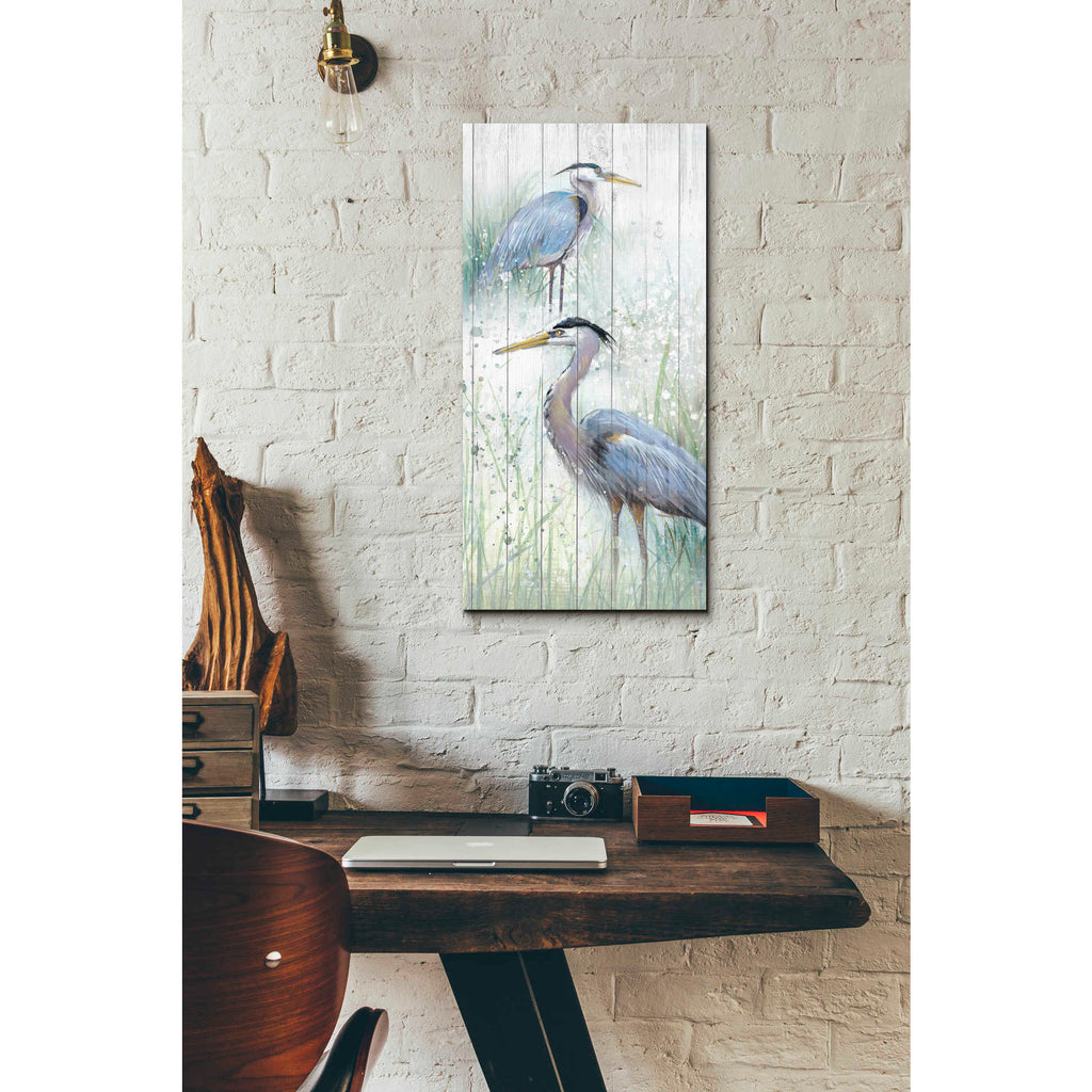 Epic Art 'Seaside Heron Pair II' by Studio W, Acrylic Glass Wall Art,12x24
