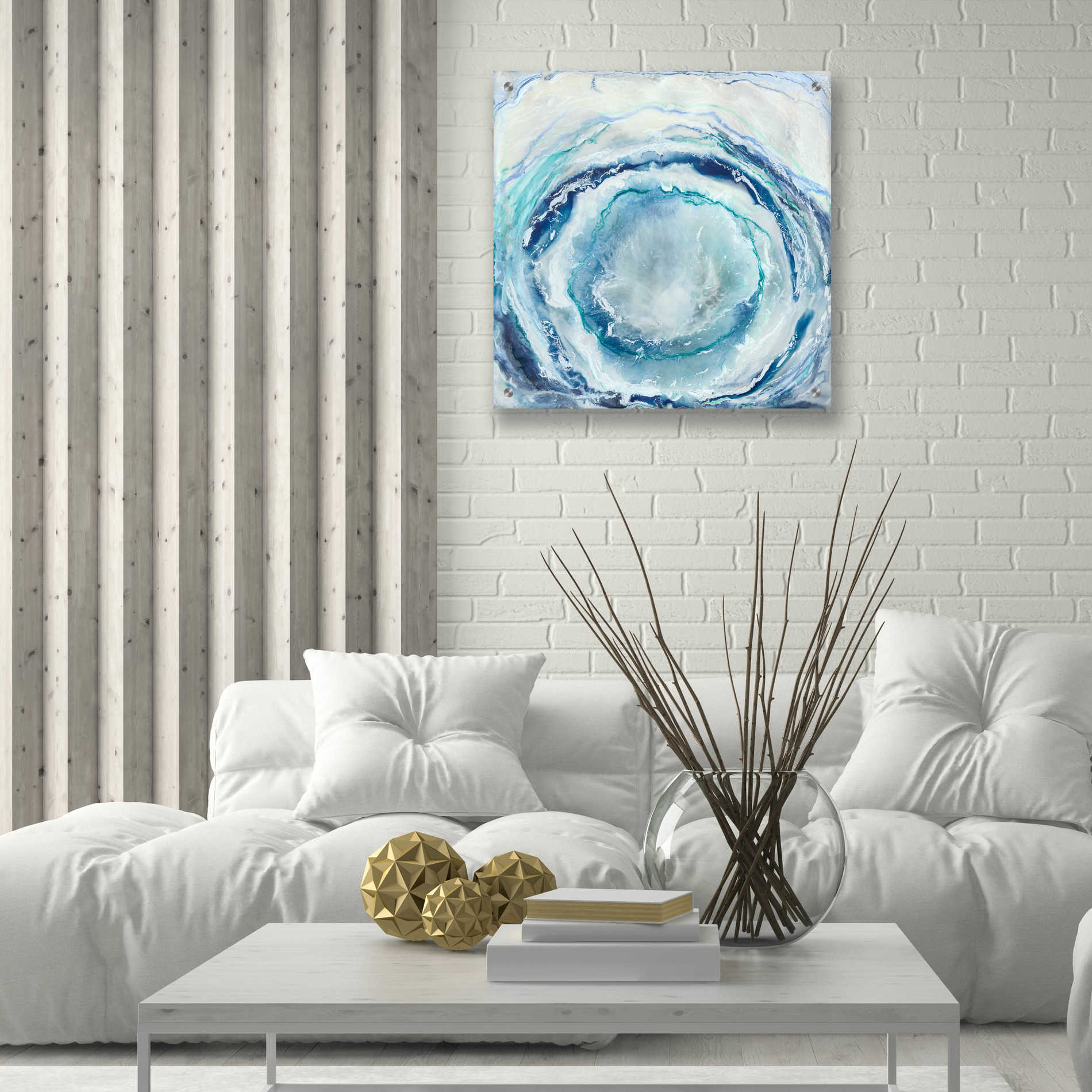Epic Art 'Ocean Eye I' by Renee W Stramel, Acrylic Glass Wall Art,24x24