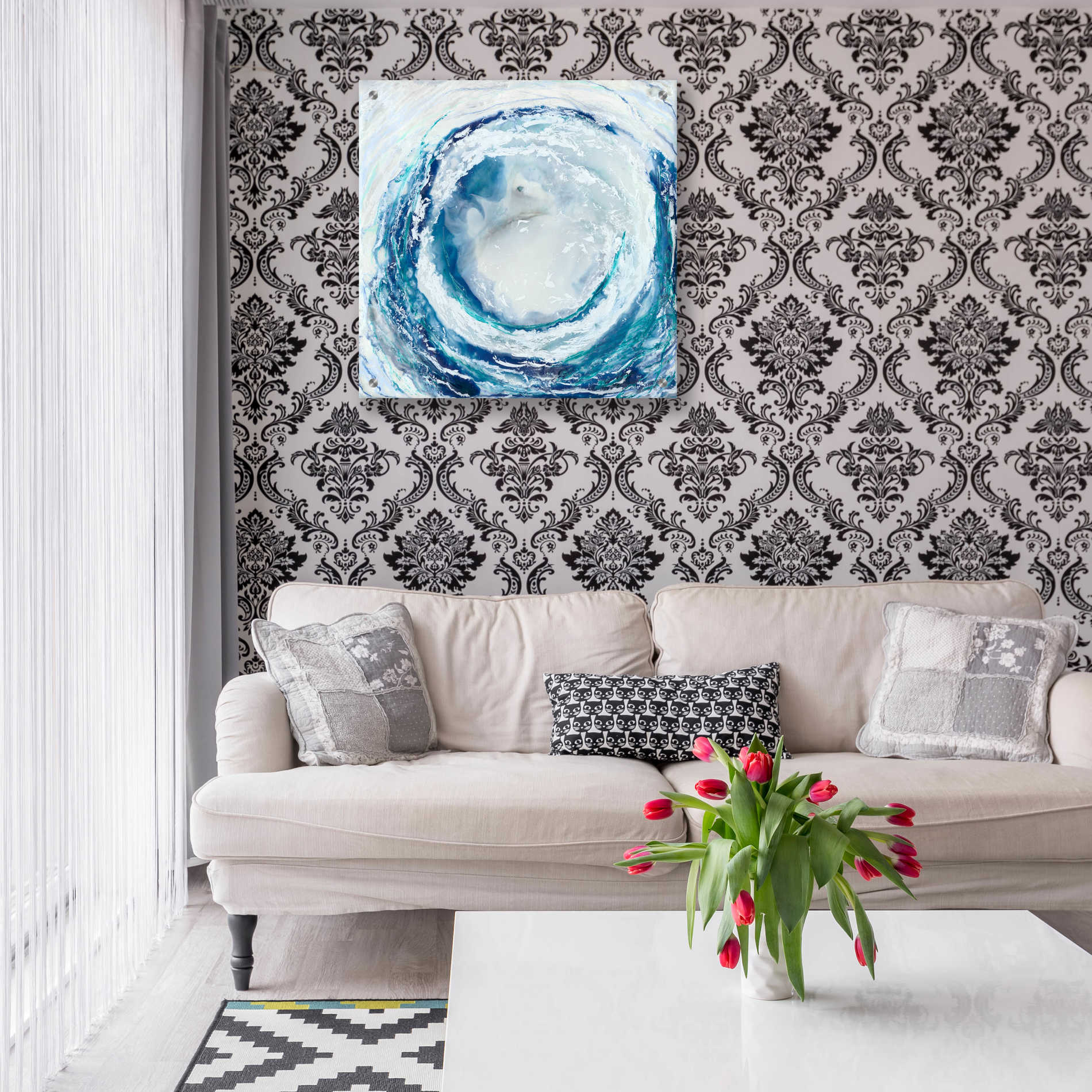 Epic Art 'Ocean Eye II' by Renee W Stramel, Acrylic Glass Wall Art,24x24