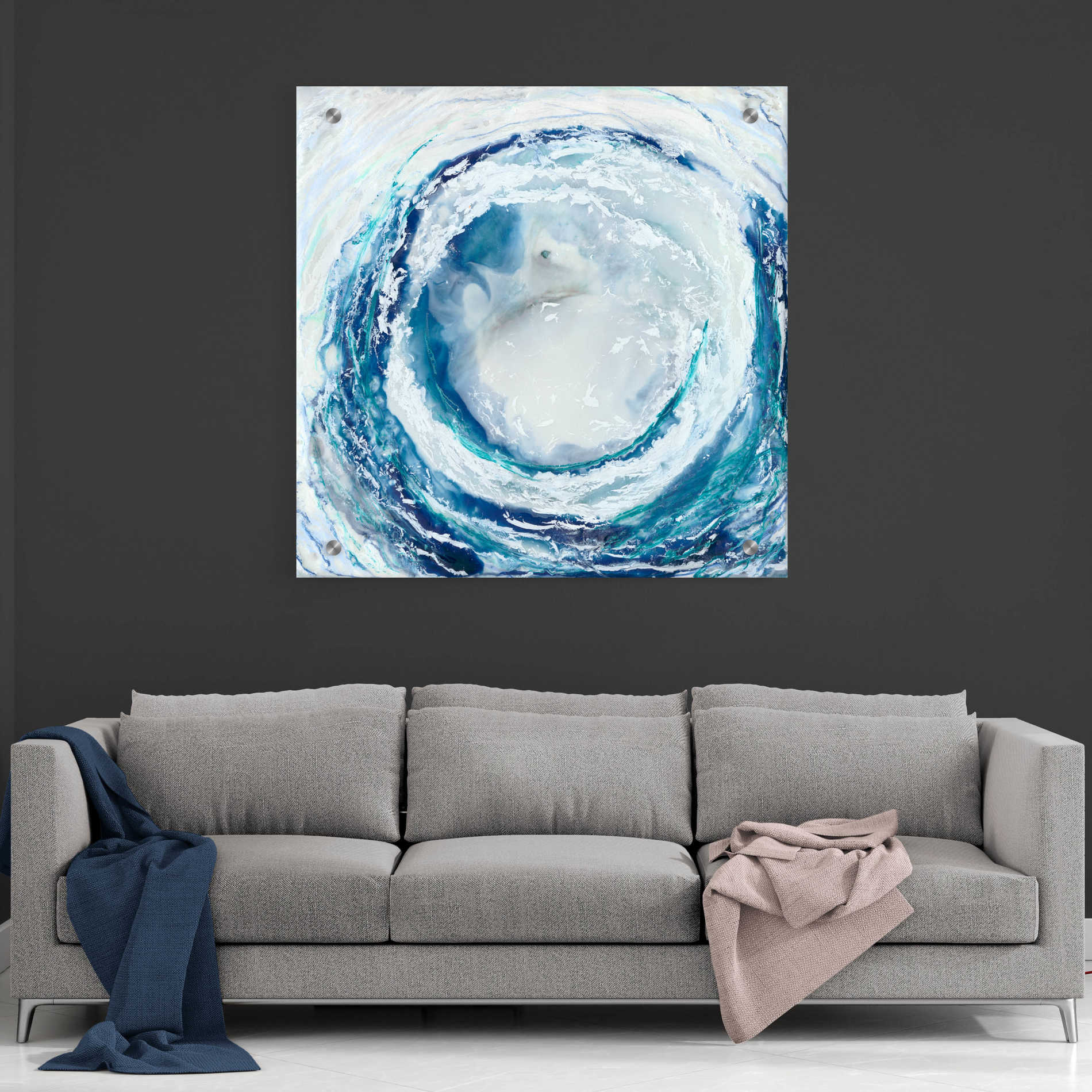 Epic Art 'Ocean Eye II' by Renee W Stramel, Acrylic Glass Wall Art,36x36