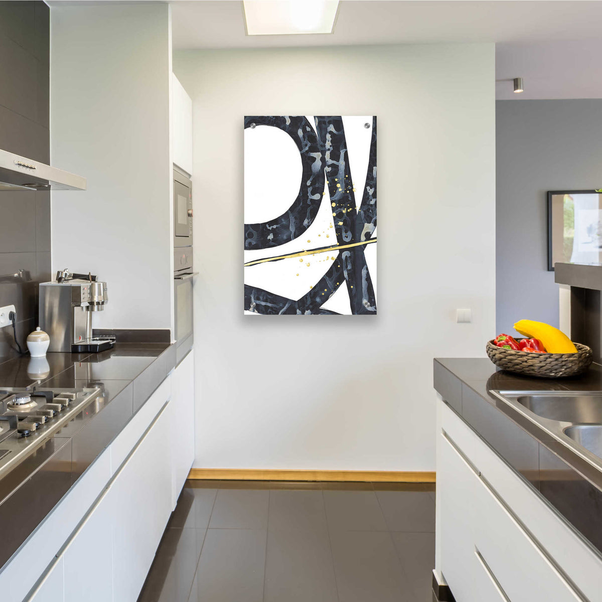 Epic Art 'Onyx Tracery II' by Renee W Stramel, Acrylic Glass Wall Art,24x36