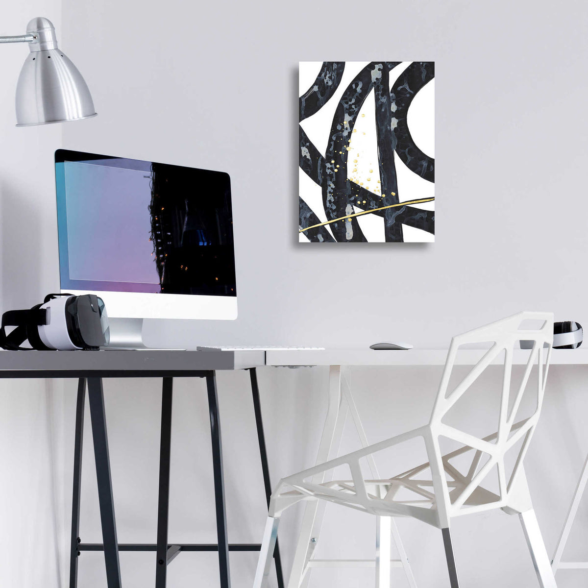 Epic Art 'Onyx Tracery I' by Renee W Stramel, Acrylic Glass Wall Art,12x16