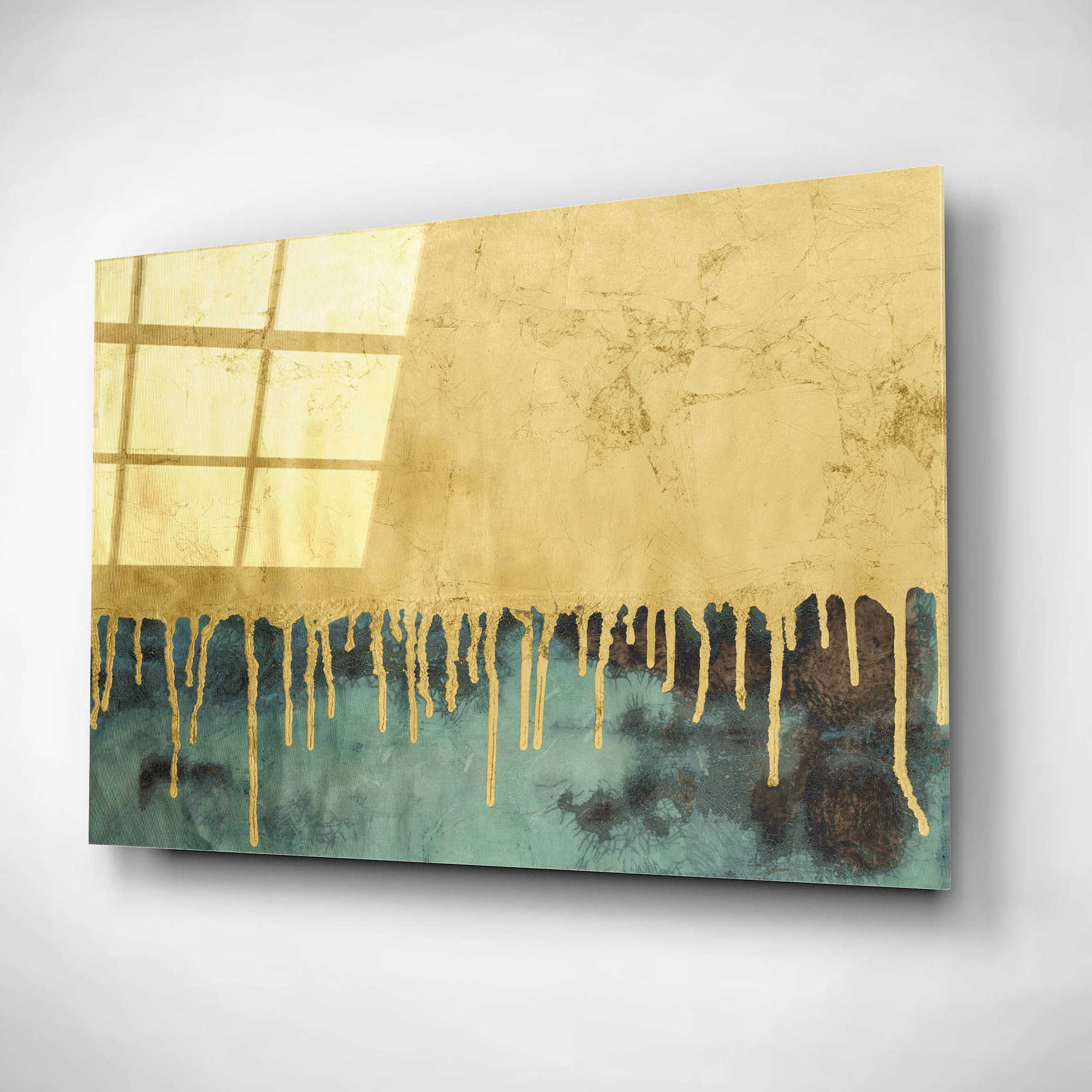 Epic Art 'Aquafer II' by Renee W Stramel, Acrylic Glass Wall Art,24x16