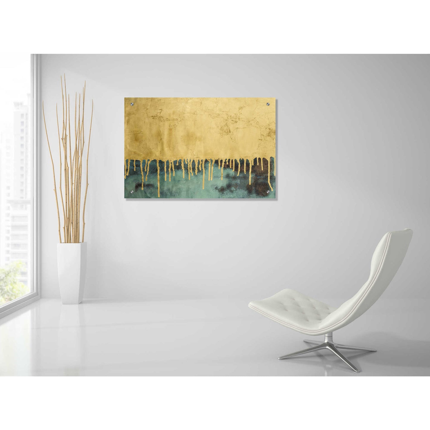 Epic Art 'Aquafer II' by Renee W Stramel, Acrylic Glass Wall Art,36x24