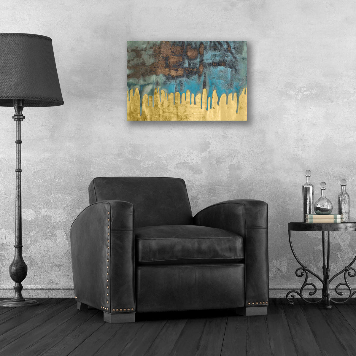 Epic Art 'Aquafer I' by Renee W Stramel, Acrylic Glass Wall Art,24x16