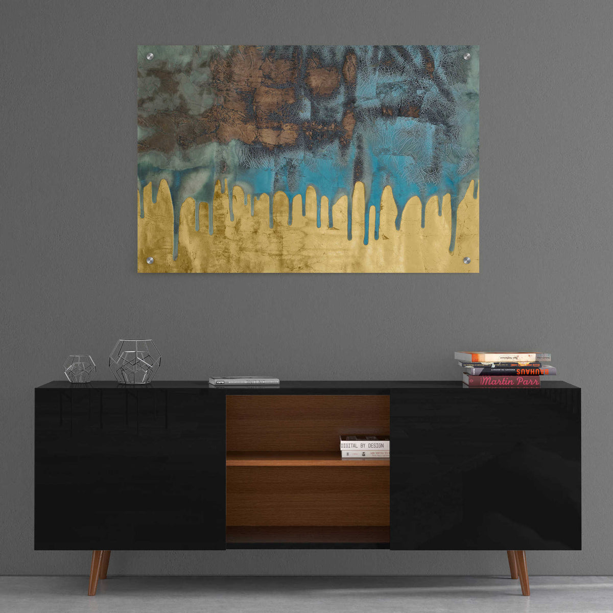 Epic Art 'Aquafer I' by Renee W Stramel, Acrylic Glass Wall Art,36x24