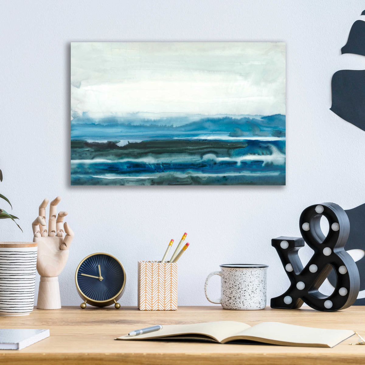 Epic Art 'Lake Country I' by Renee W Stramel, Acrylic Glass Wall Art,16x12