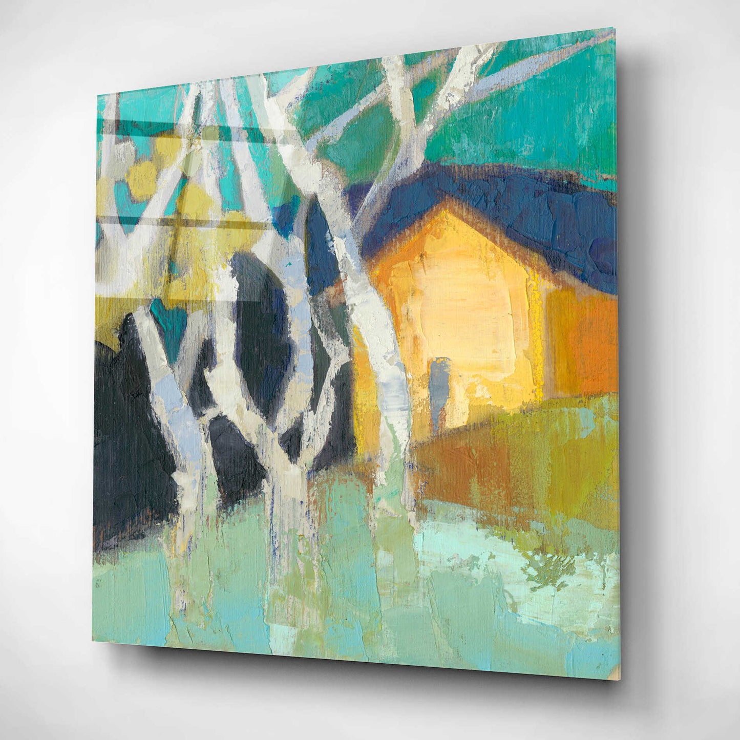 Epic Art 'Avoca Barn' by Sue Jachimiec, Acrylic Glass Wall Art,12x12