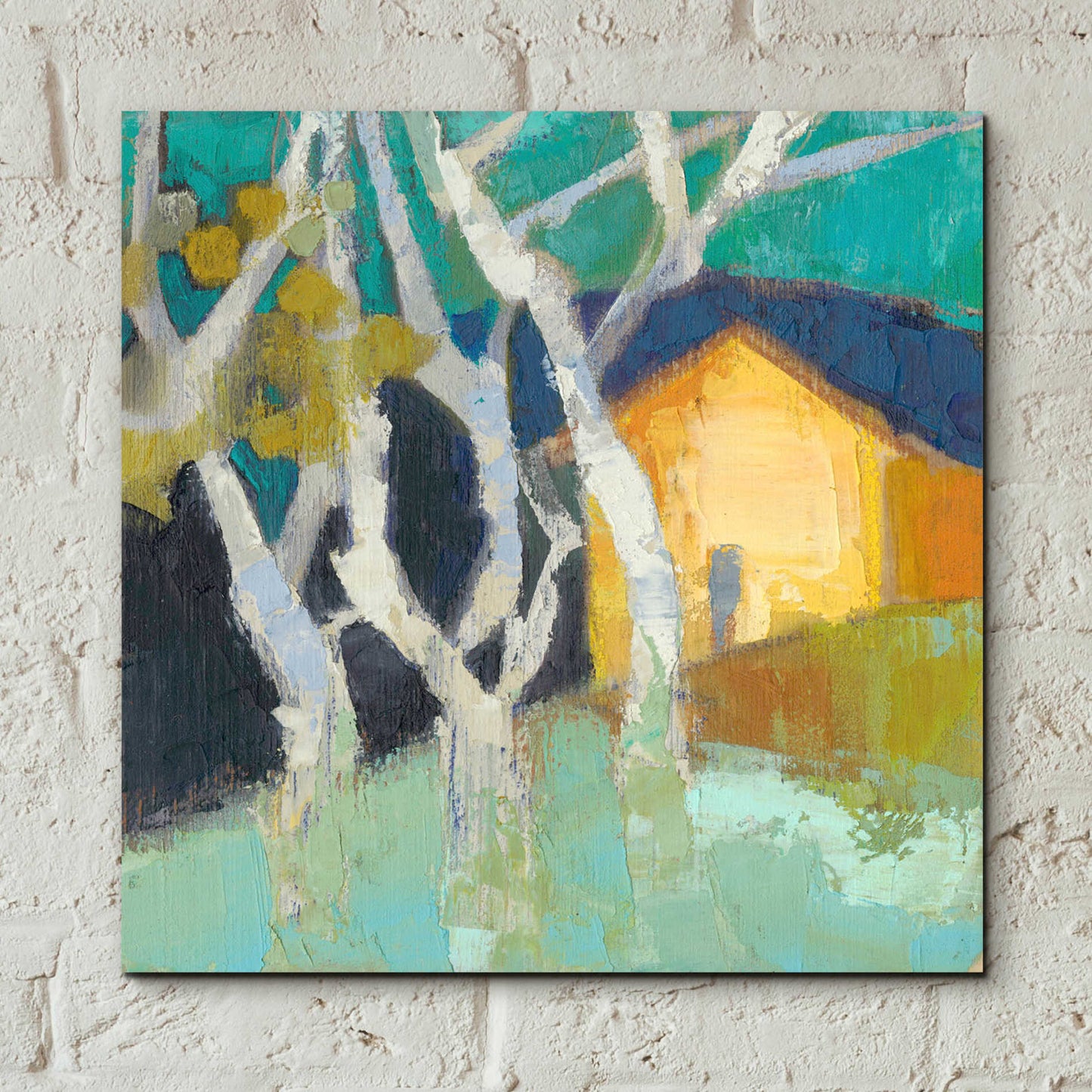 Epic Art 'Avoca Barn' by Sue Jachimiec, Acrylic Glass Wall Art,12x12